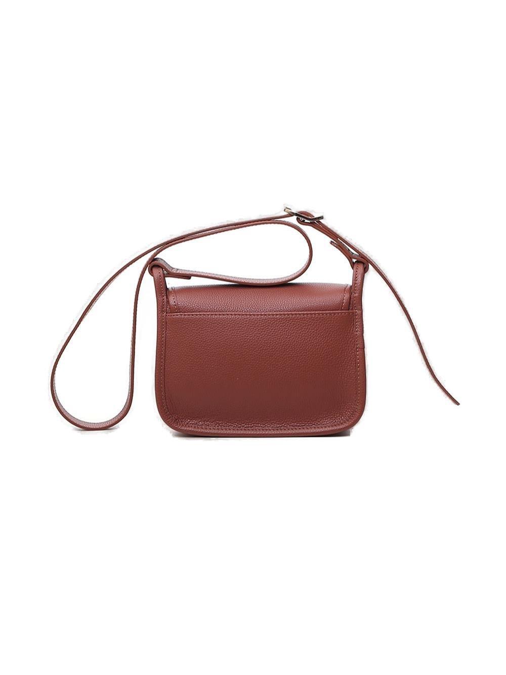 Shop Longchamp Le Foulonne Small Crossbody Bag In Brown