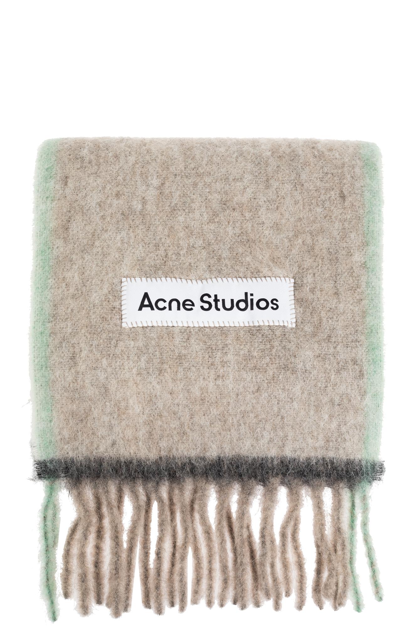 Acne Studios Wool Scarf In Gray