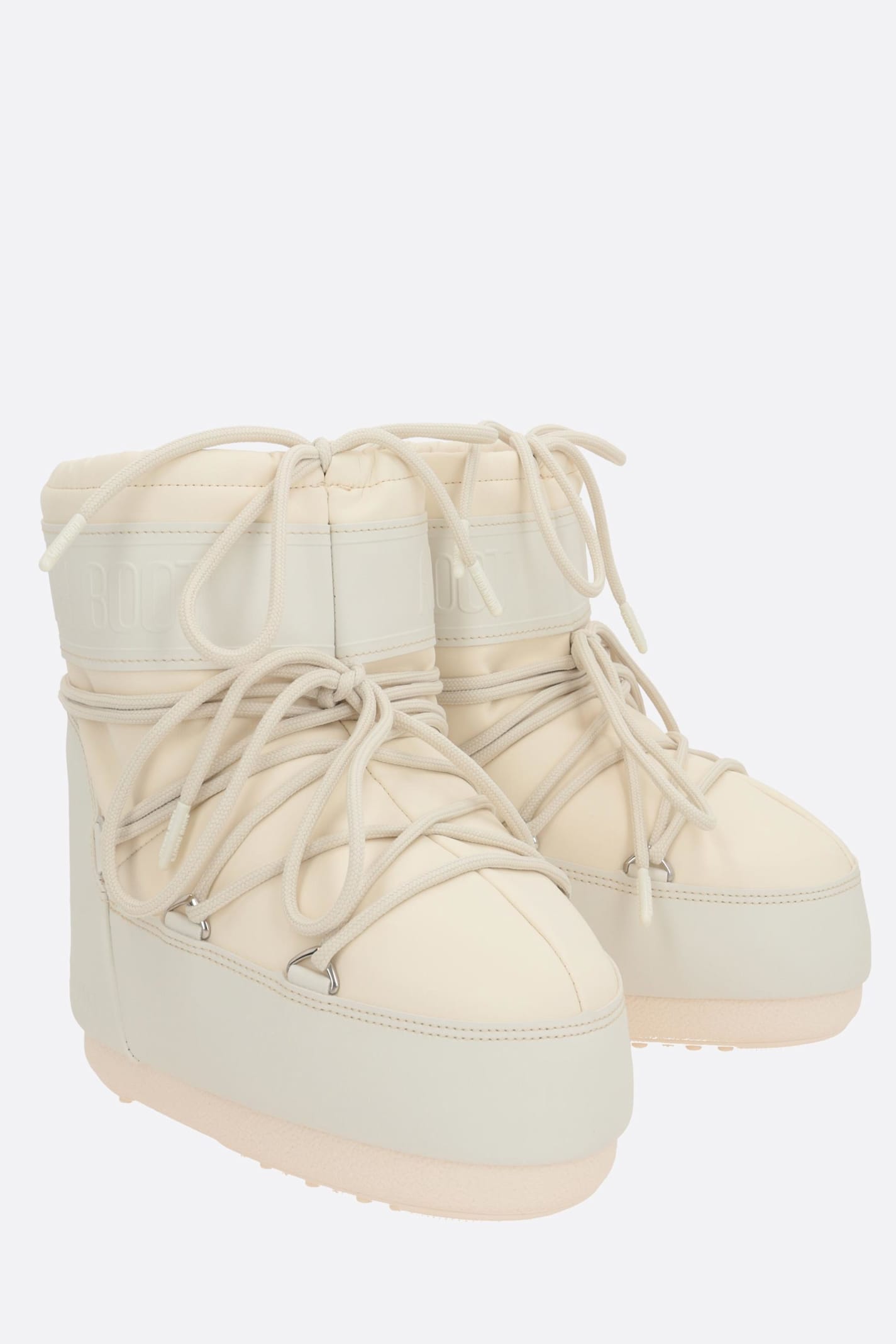 Moon Boot Icon Rubber Low-top Snow Boots In Neutral