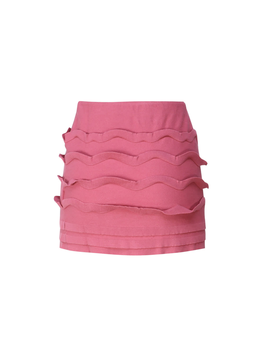 Blumarine Elastic Waist Skirt In Red