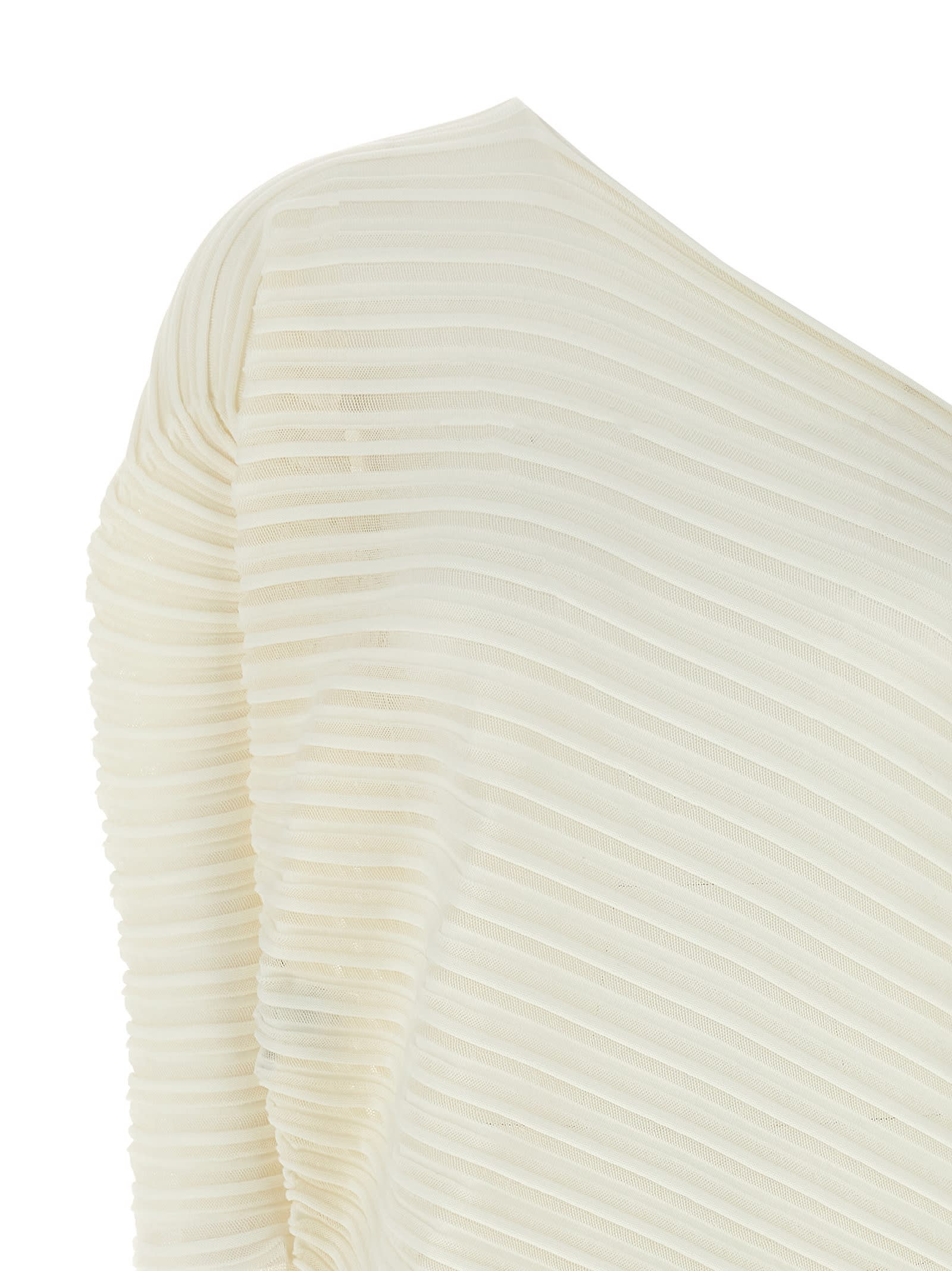 Issey Miyake White Stream Top