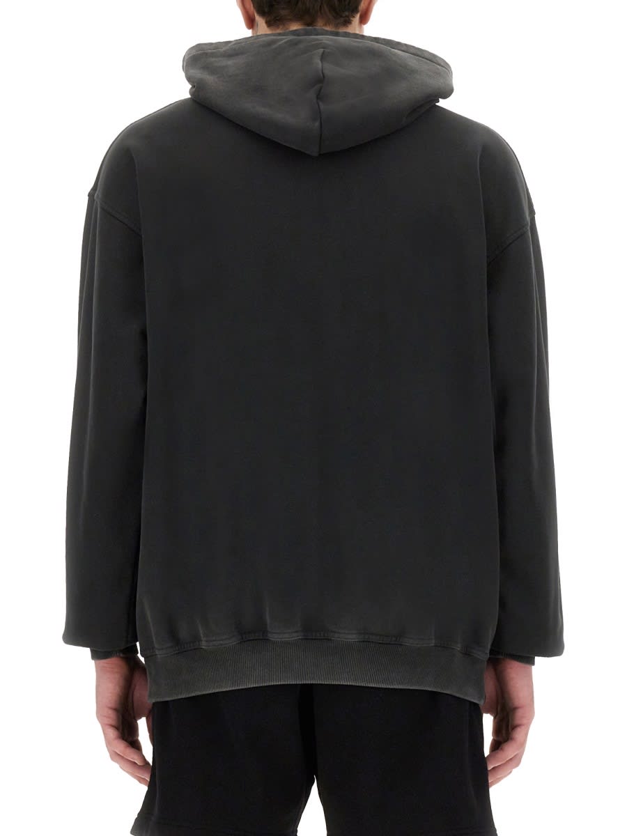 Represent Vintage Black Hoodie With Doberman Graphic And Classic Features In Black