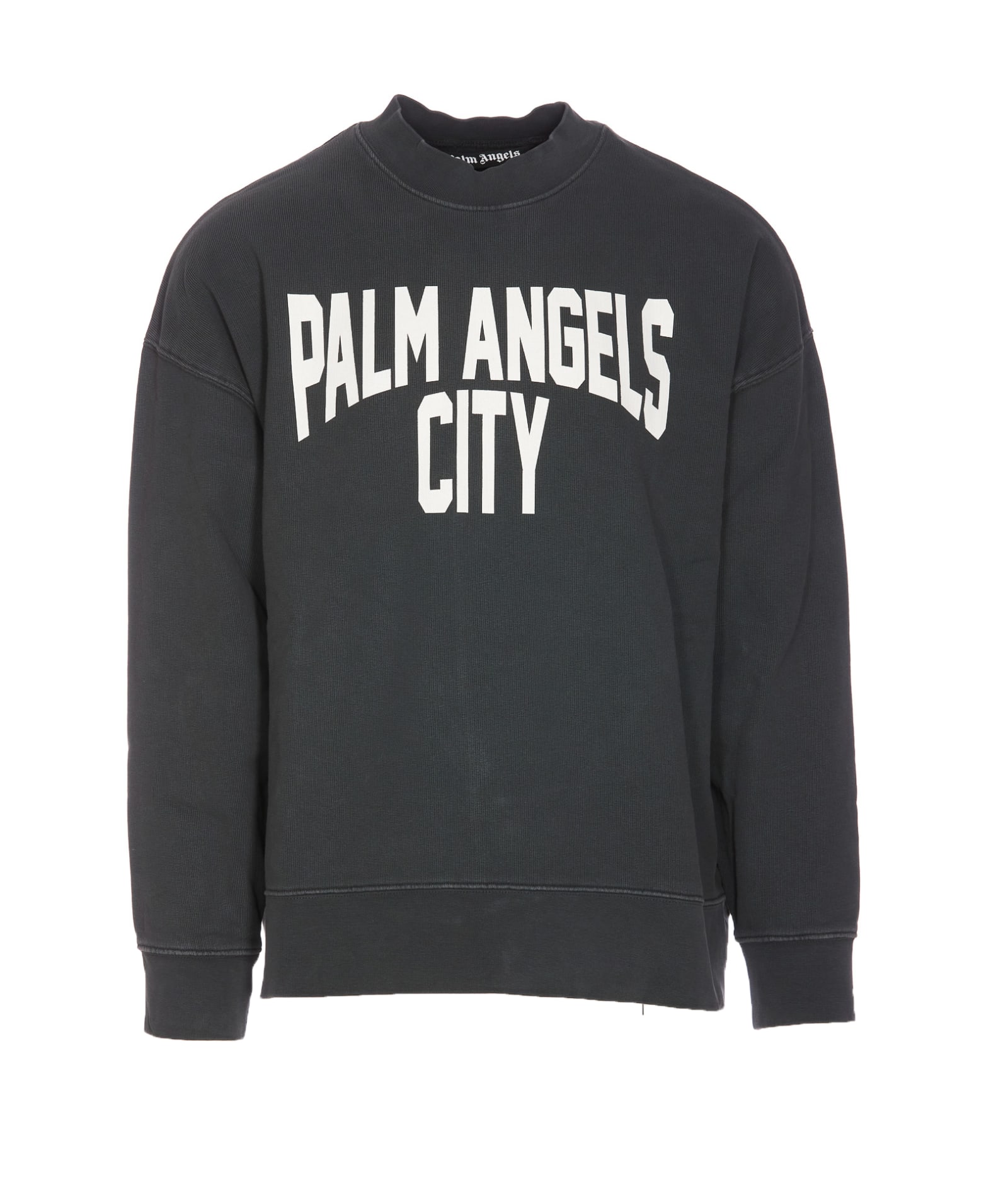 Shop Palm Angels Pa City Washed Sweatshirt In Grey