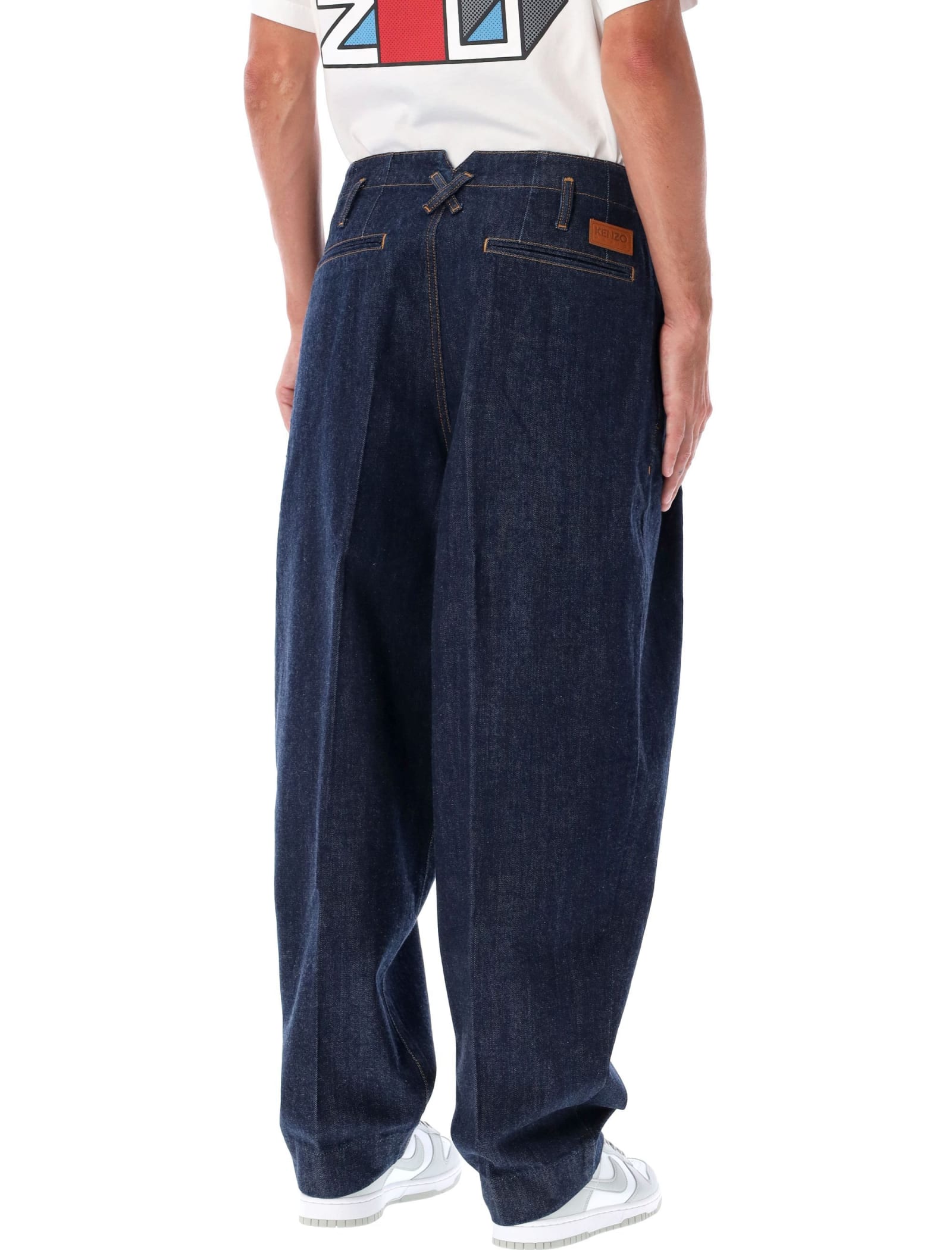 Shop Kenzo School Boy Fit Jeans In Blue