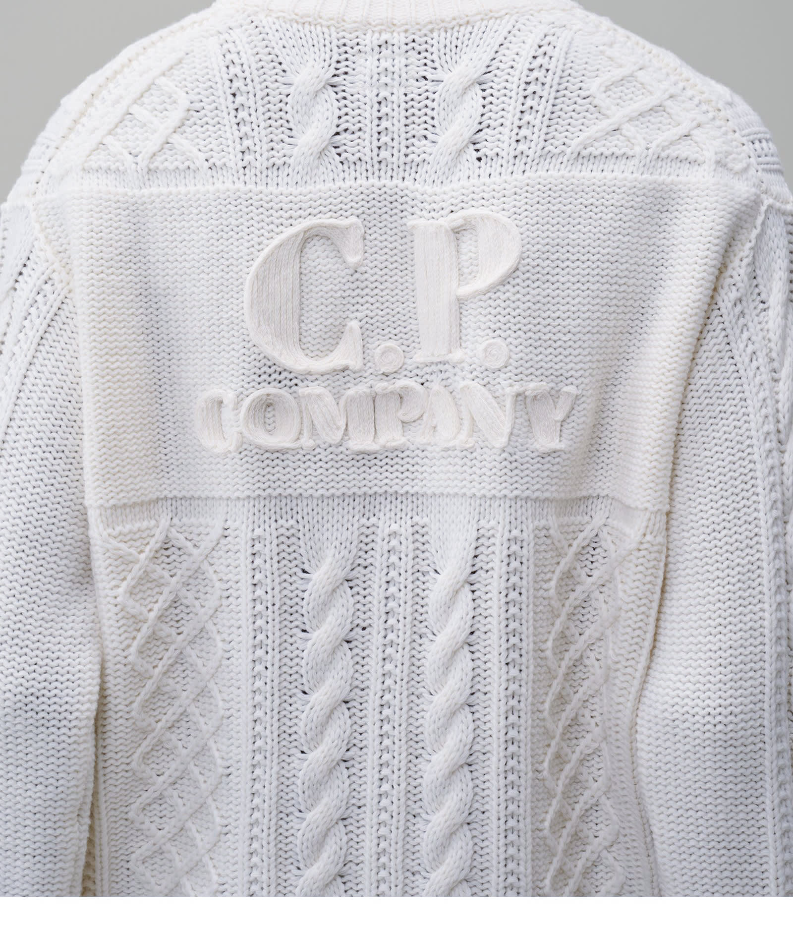 C.P. COMPANY C.P.COMPANY SWEATERS WHITE 