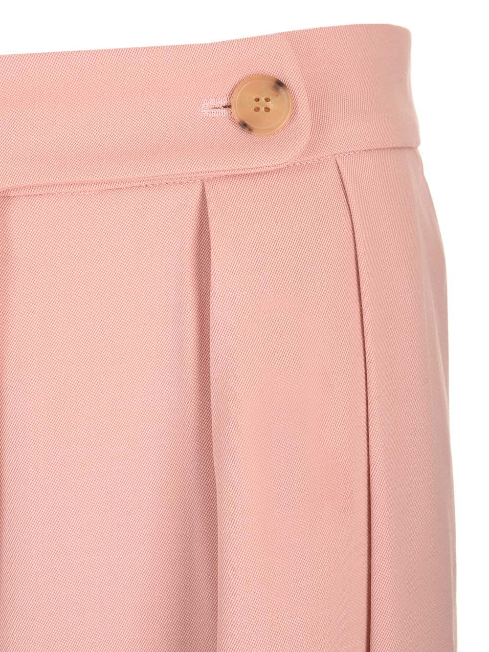 Shop Dries Van Noten Wool Blend Trousers In Rose