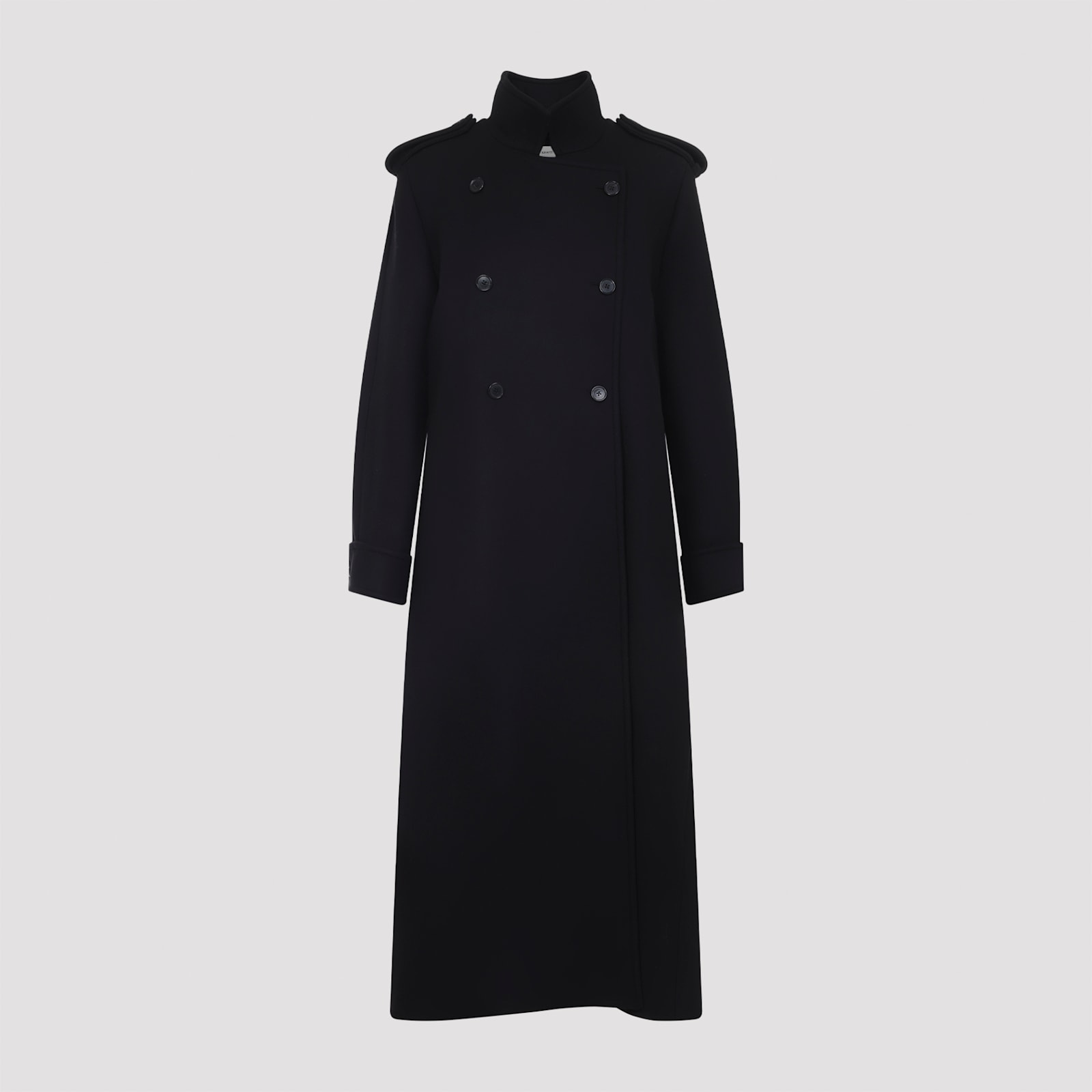 Khaite Donna Double-breasted Coat In Black