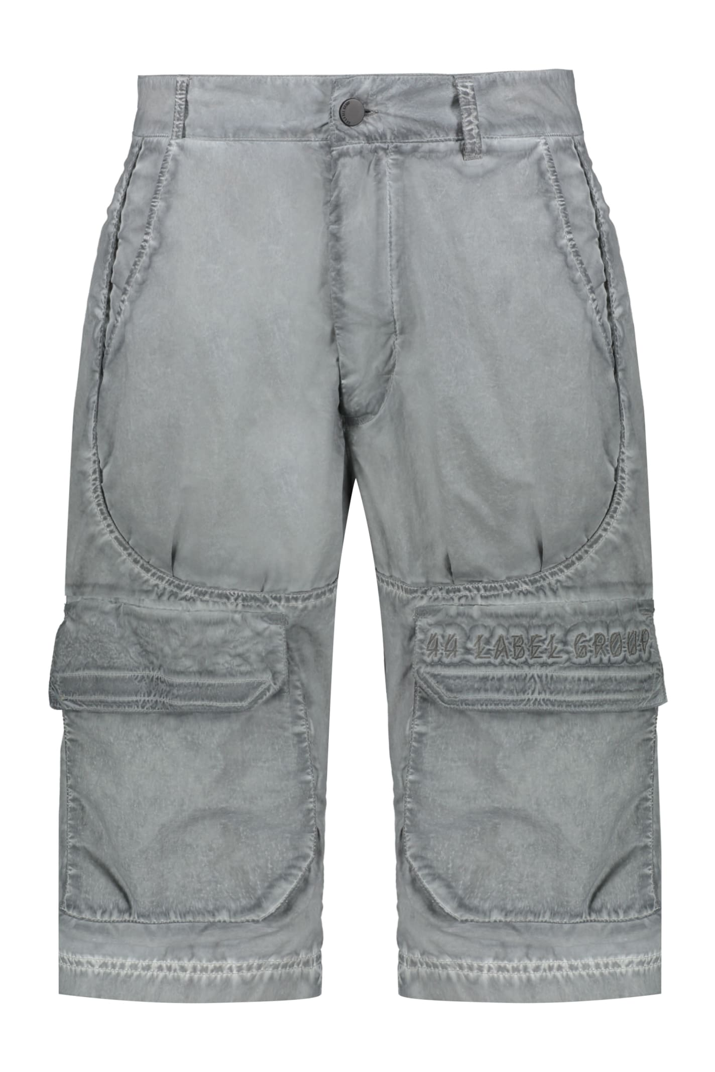 Shop 44 Label Group Techno Fabric Bermuda-shorts In Grey