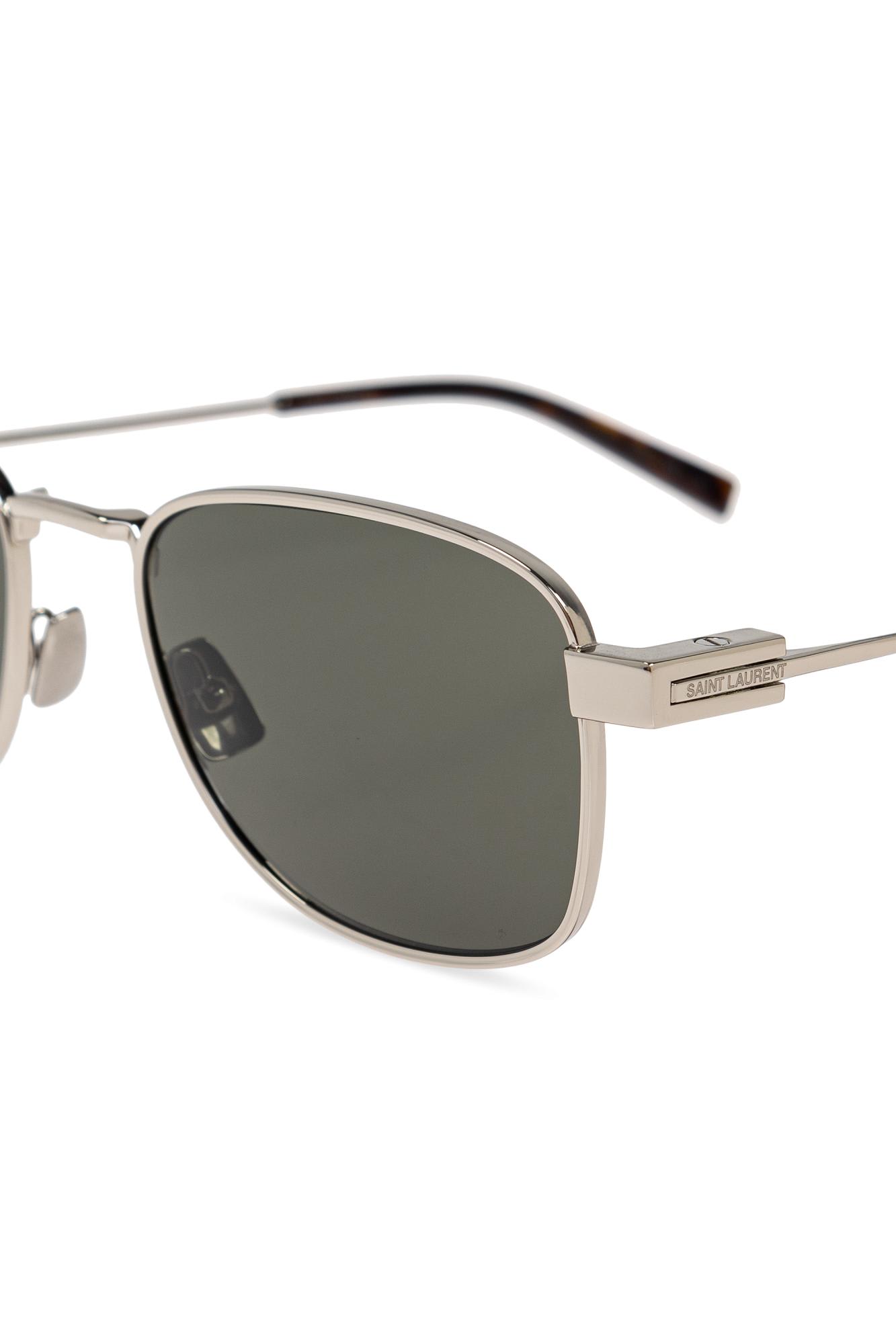 Shop Saint Laurent Sunglasses Sl 741 In Silver