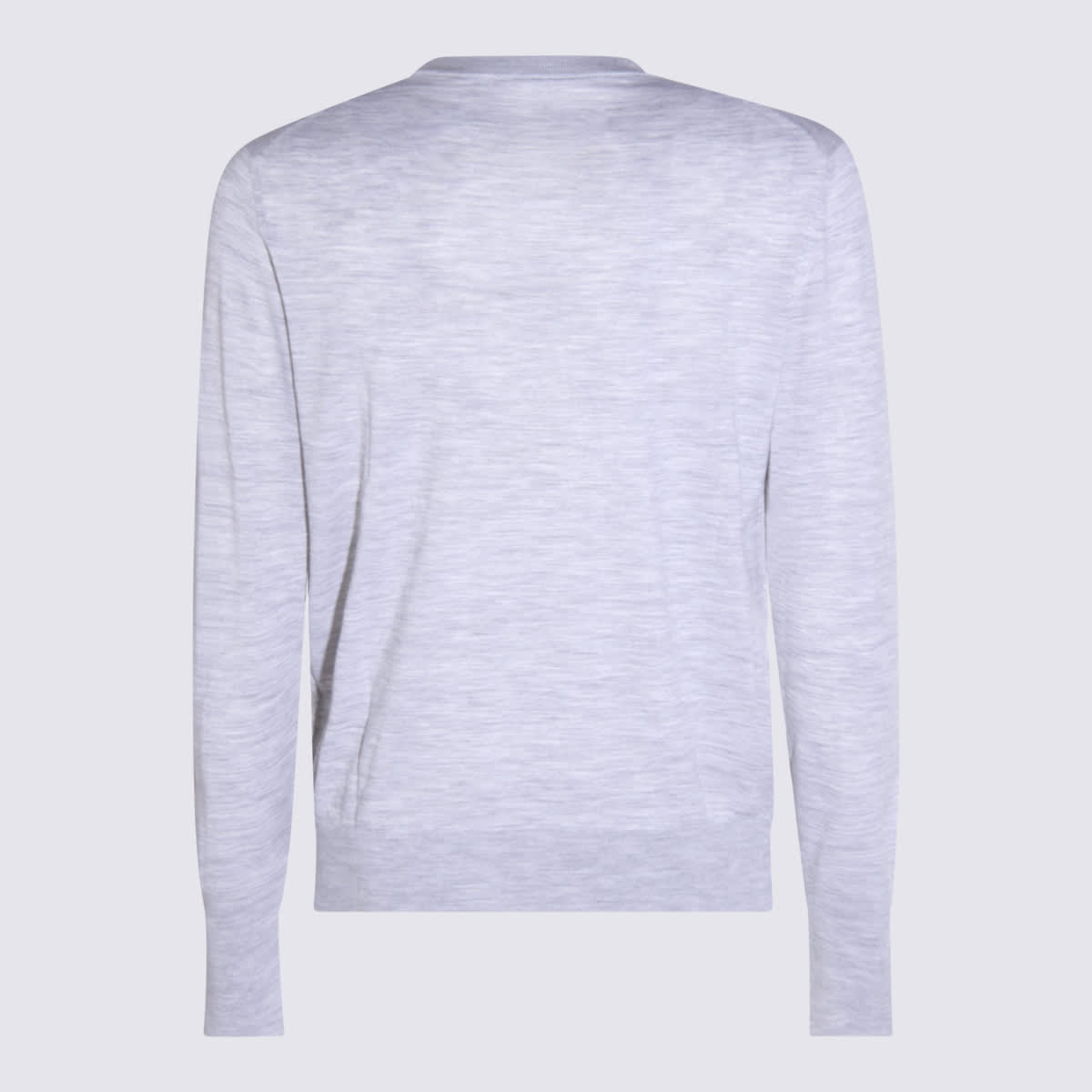 Eleventy Ribbed Crewneck Sweater Soft Texture In Gray