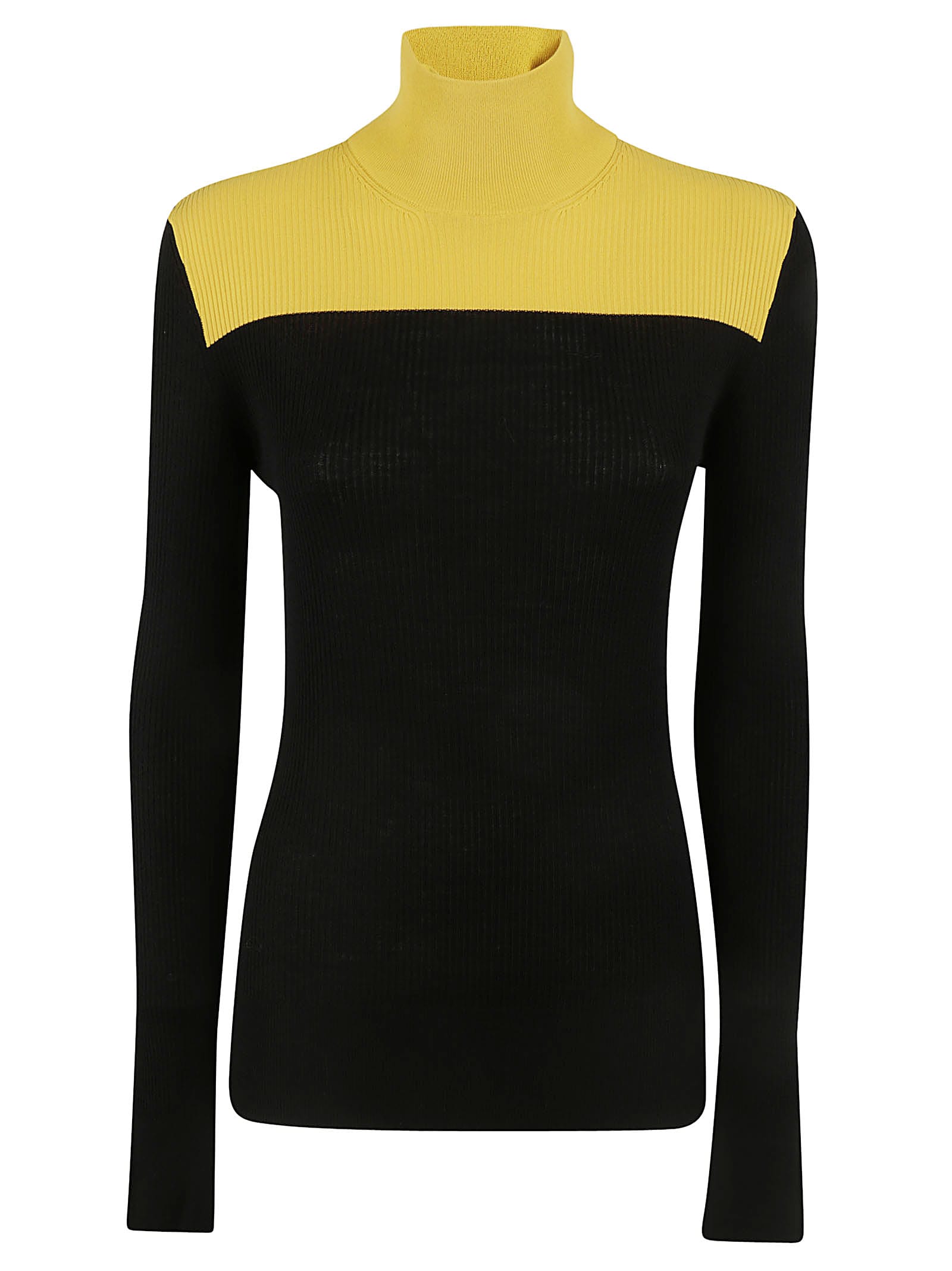 black and yellow sweater