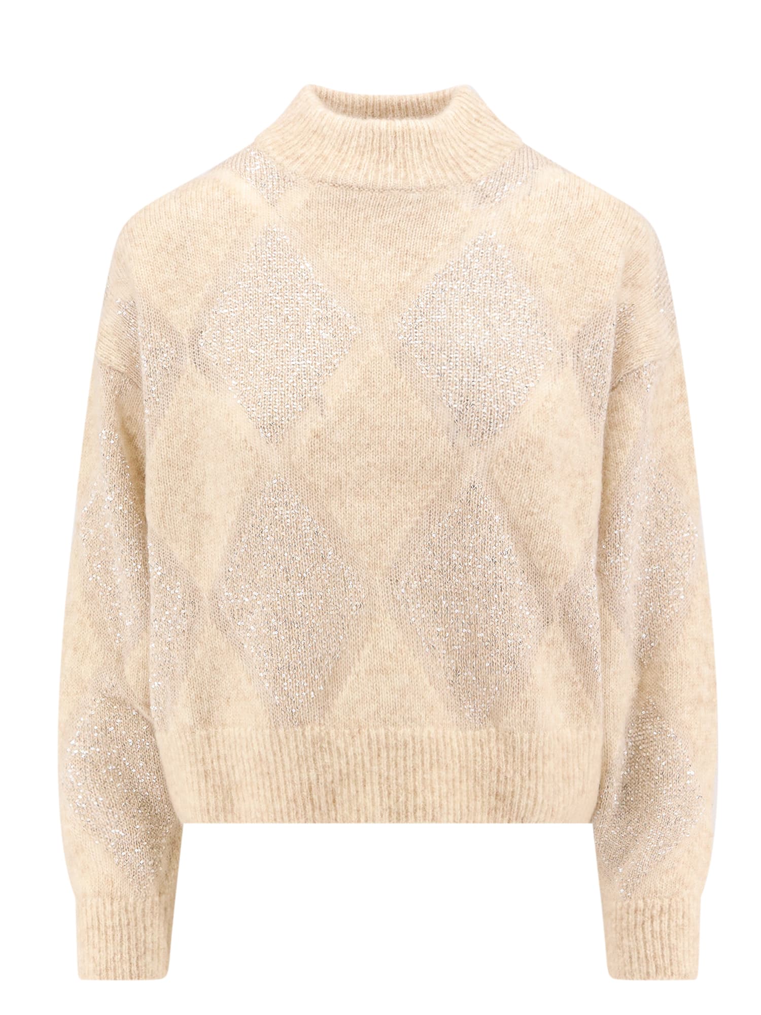 Shop Brunello Cucinelli Sweater In Beige