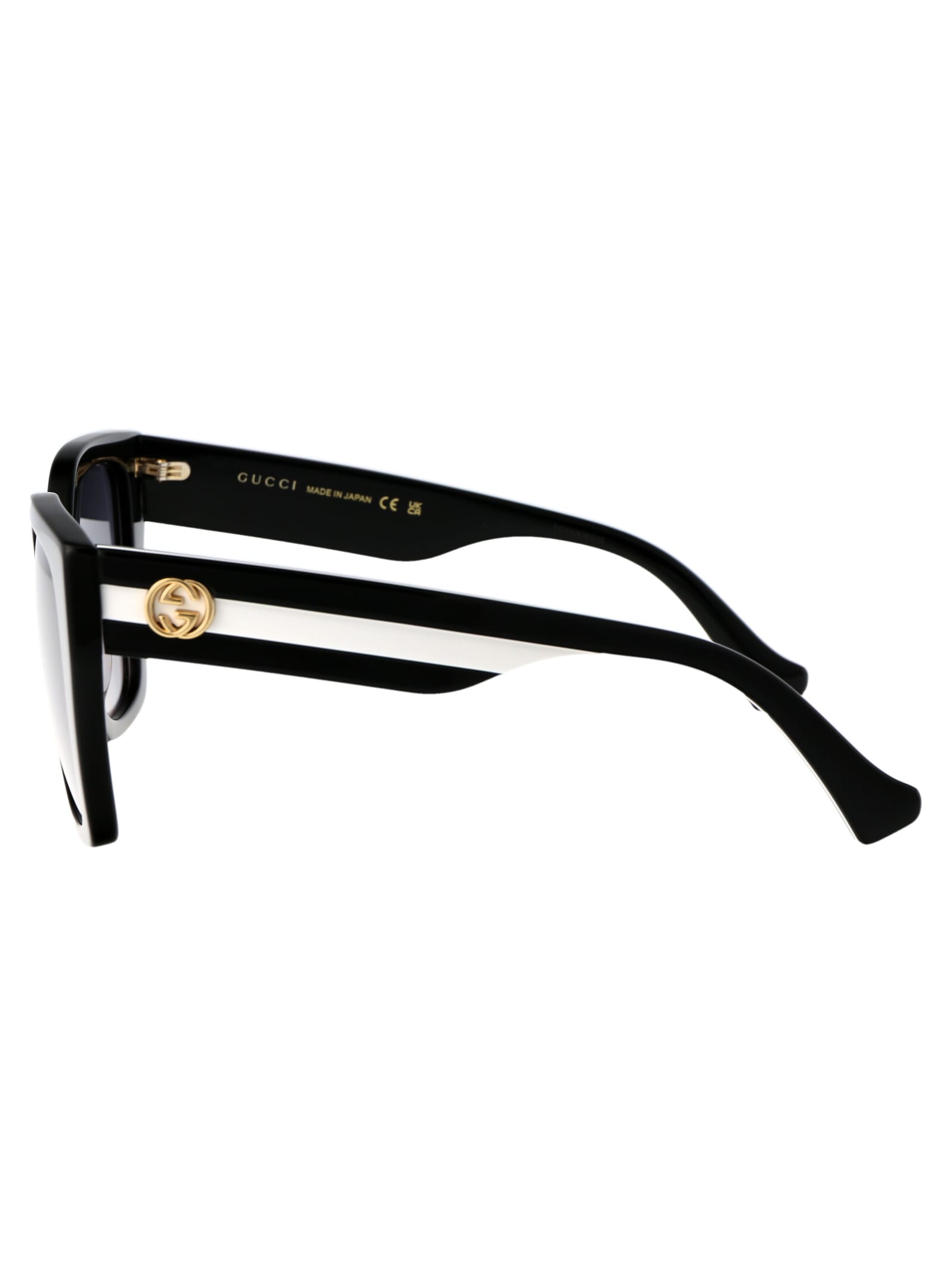 Gucci Oversized Square-frame Sunglasses In 004 Black Black Grey