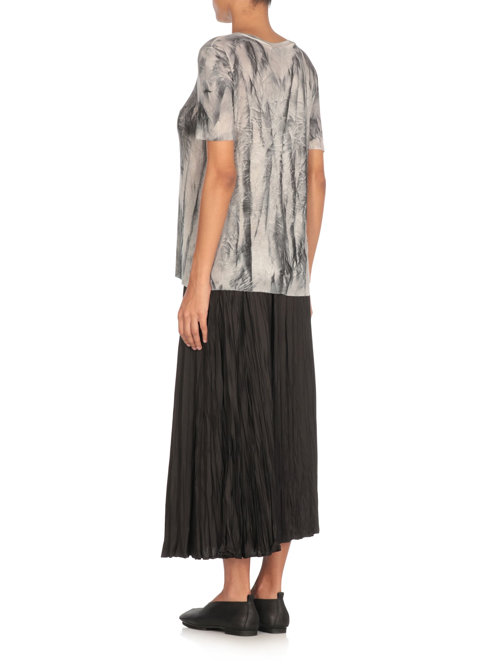 Avant Toi Grey Silk Blend T-shirt