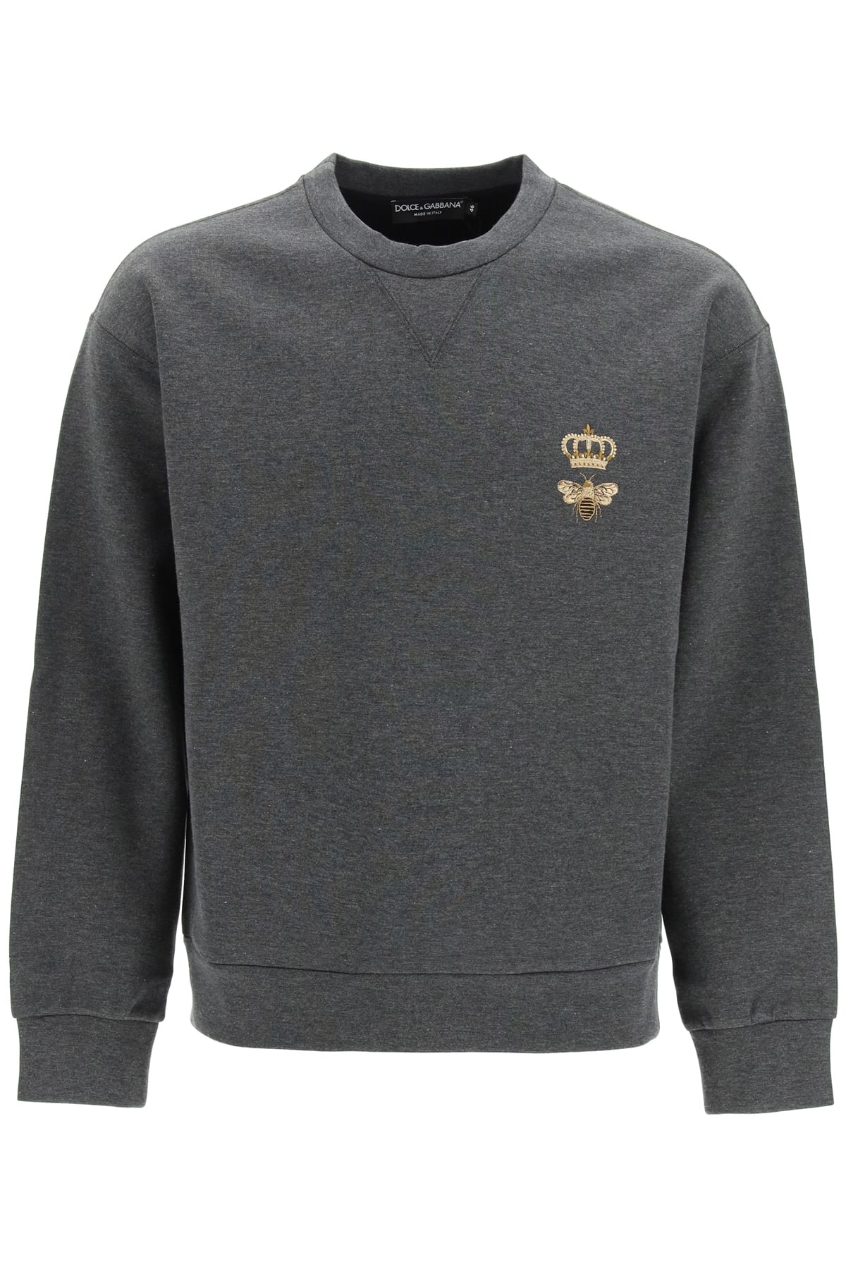 Dolce & Gabbana Crewneck Sweatshirt With Embroidery