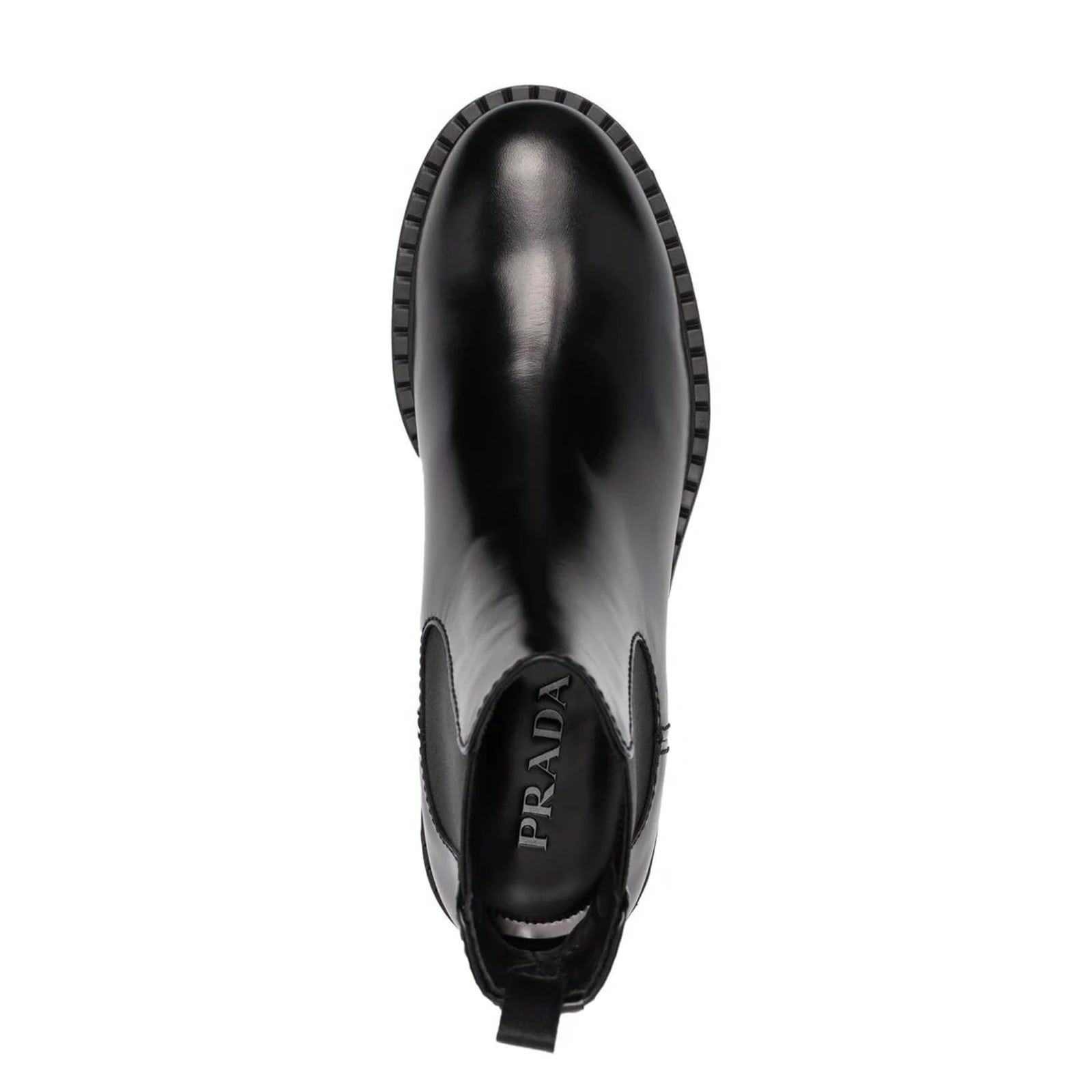 Shop Prada Chelsea Boots In Black