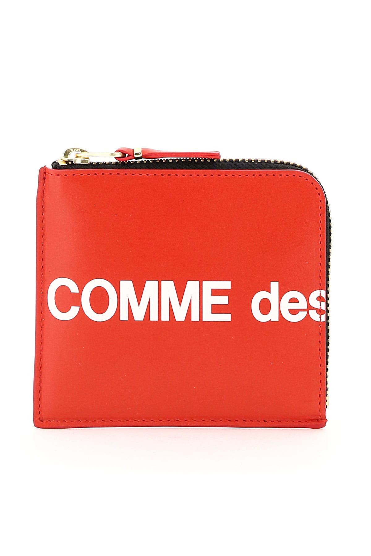 Shop Comme Des Garçons Huge Logo Wallet In Red (red)