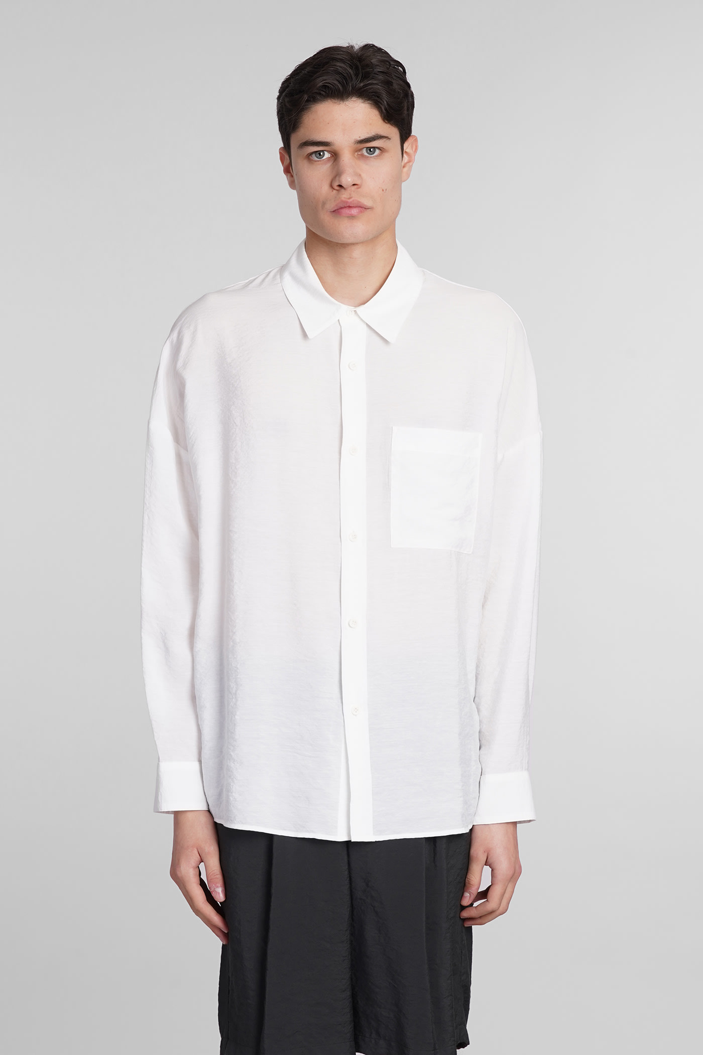 Shirt In White Nylon