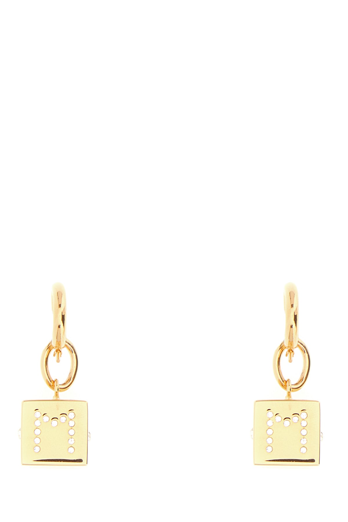 Marni Gold Metal Earrings In 00y65