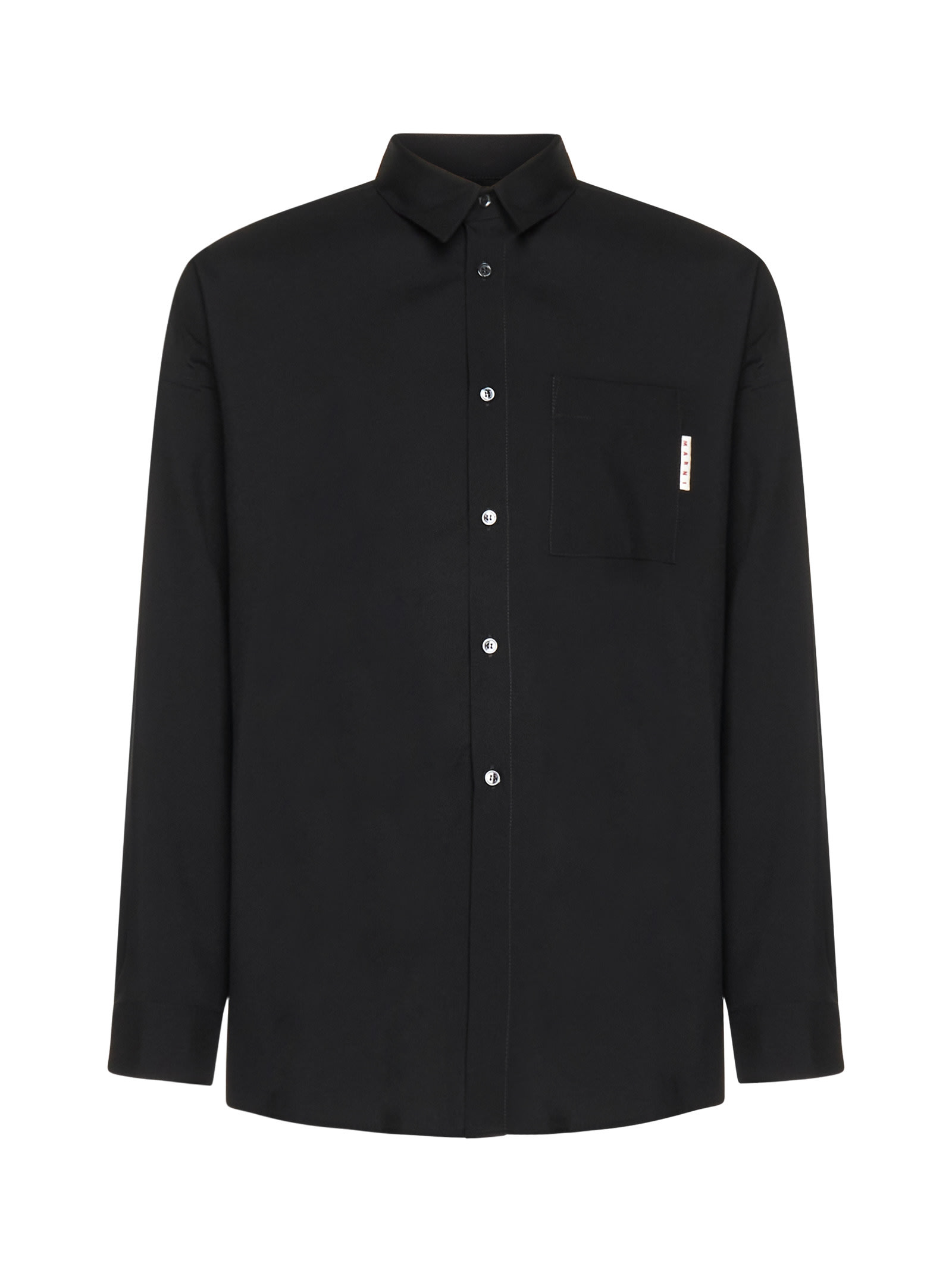 Marni Black Virgin Wool Shirt | ModeSens