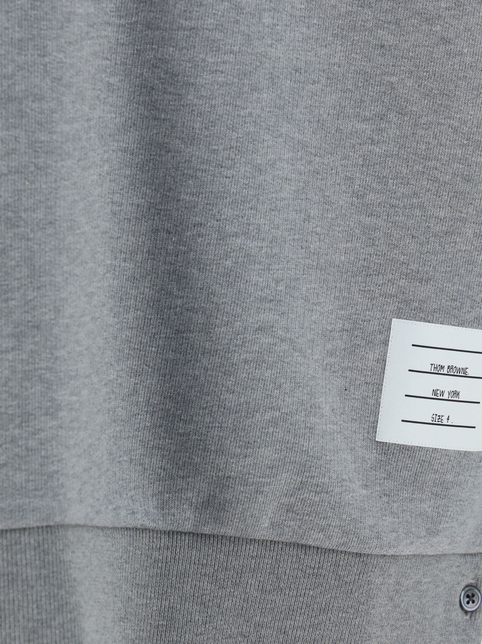 Shop Thom Browne Sweatshirt In Pastel Grey