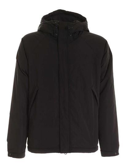 Aspesi Zip-up Hooded Jacket In Black