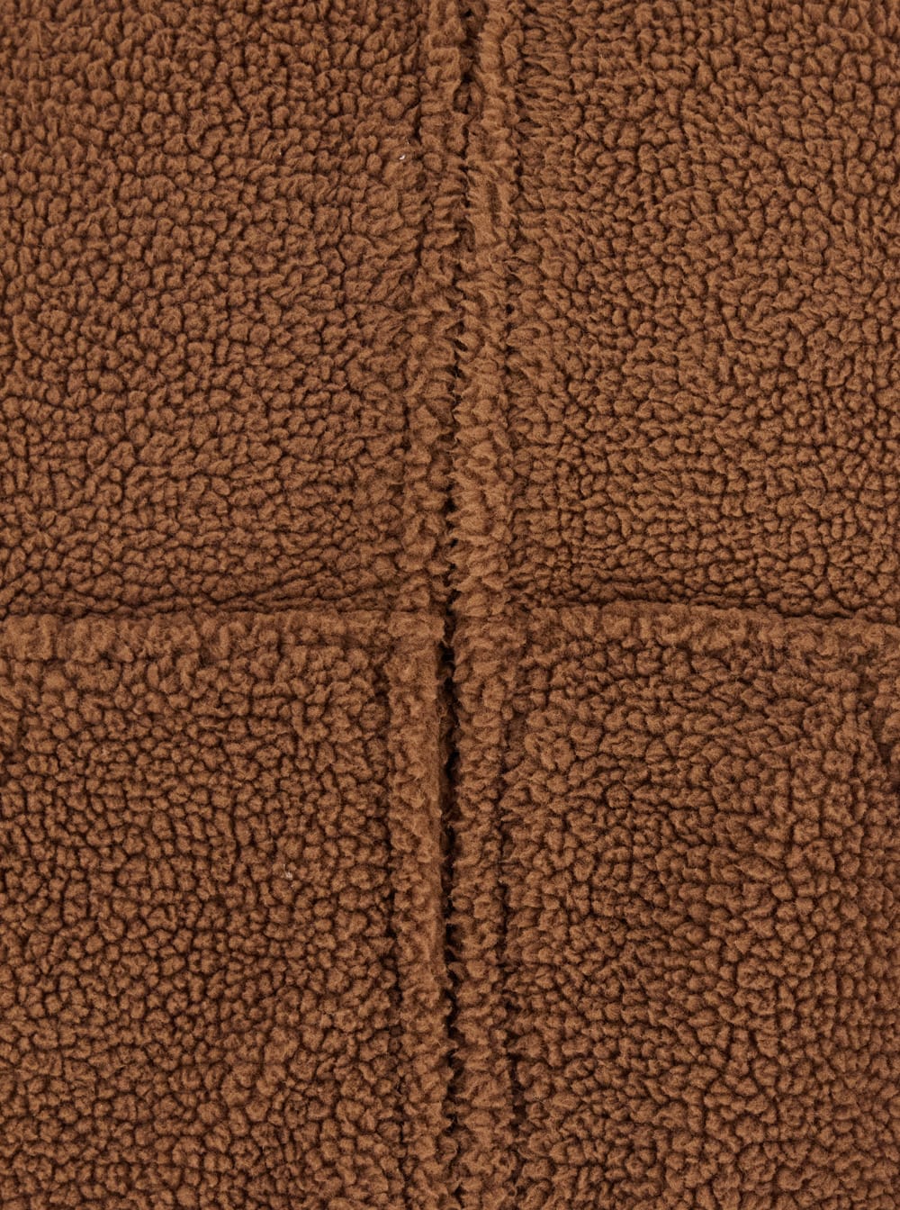 Erl Terry Brown Hoodie With Dropped Shoulders In Cotton Teddy Man In Brown