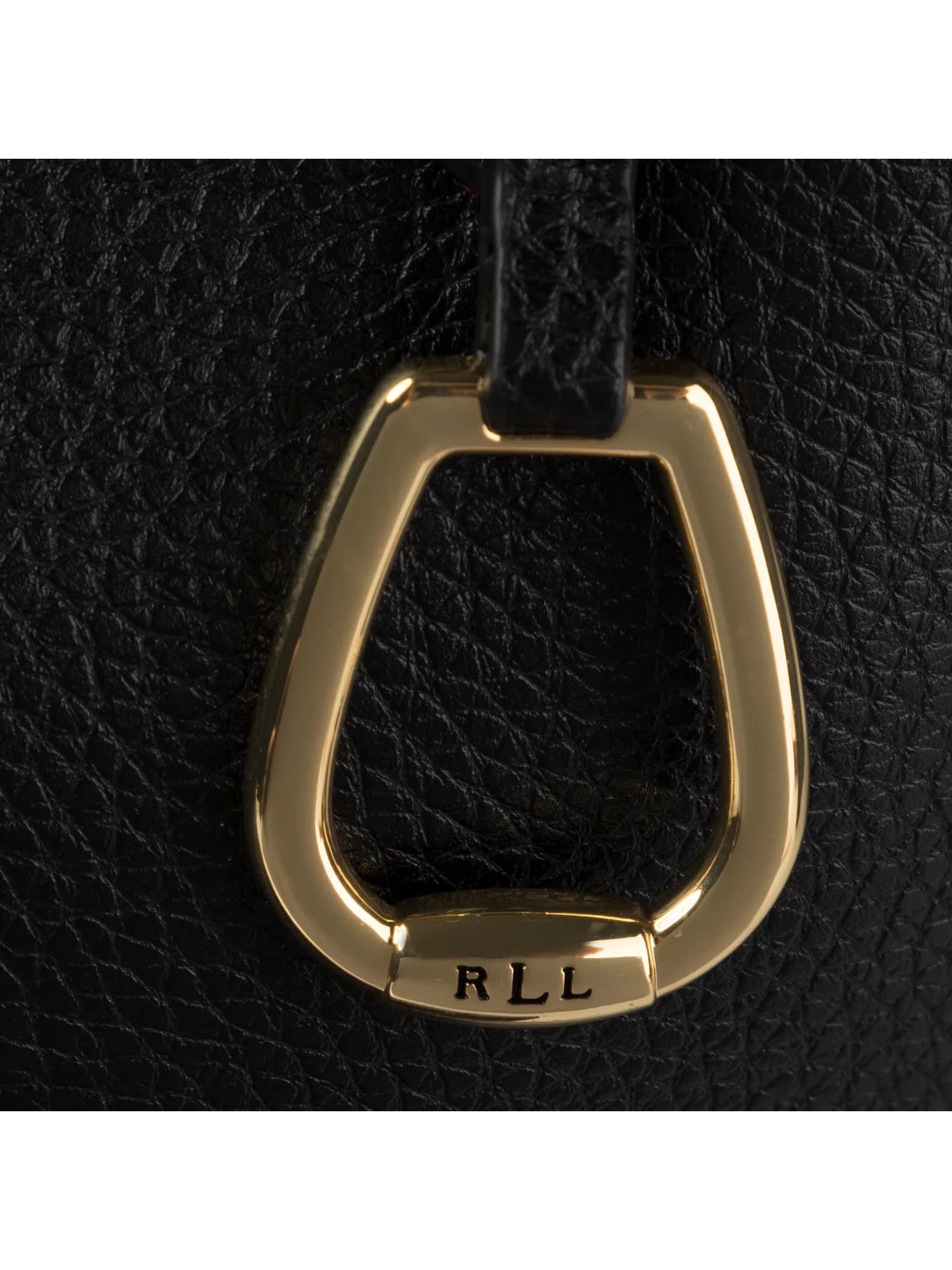 Shop Ralph Lauren Rvrsble Tote Tote Medium In Black Taupe