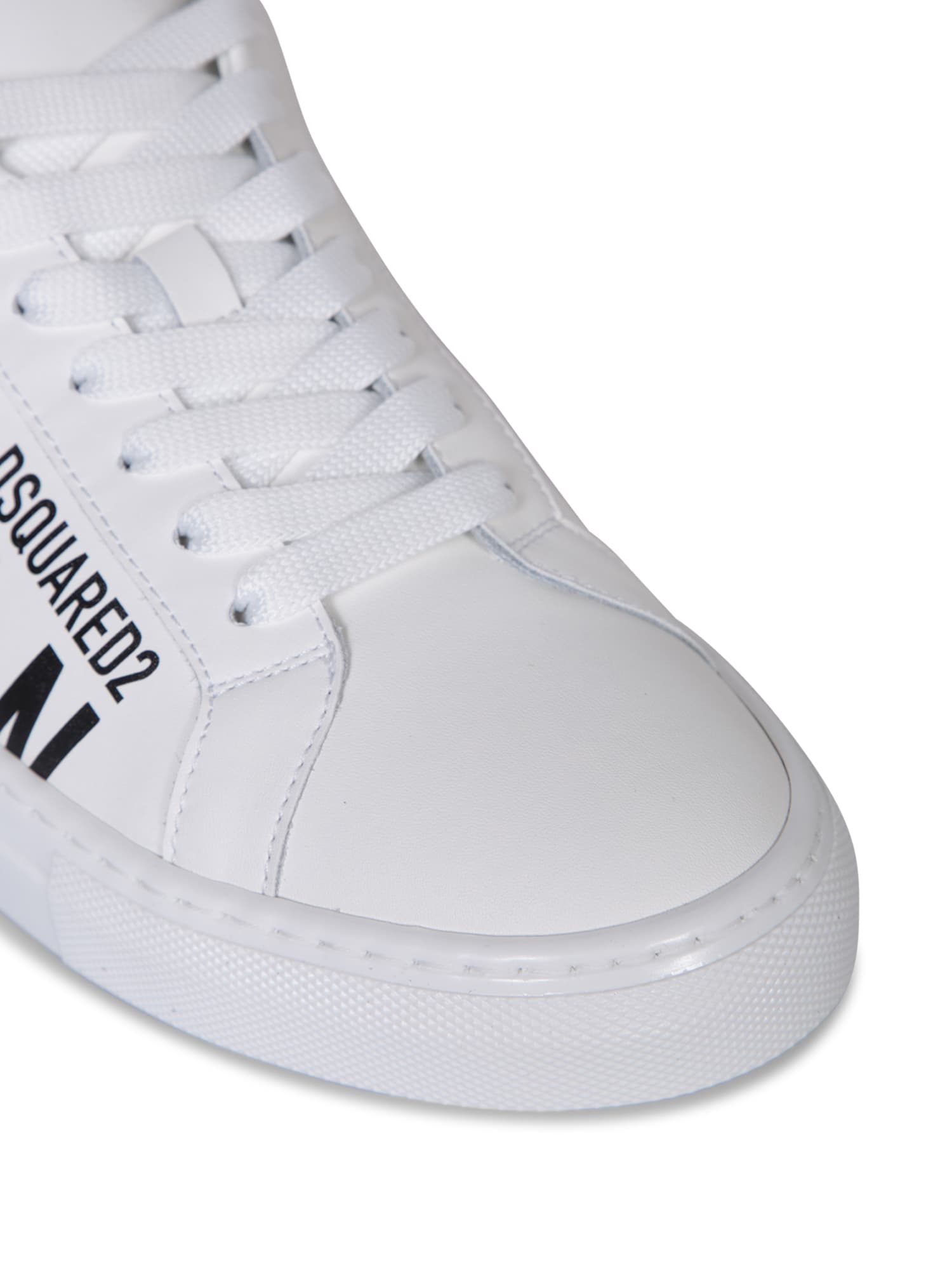 Shop Dsquared2 Icon Cassetta White Sneakers