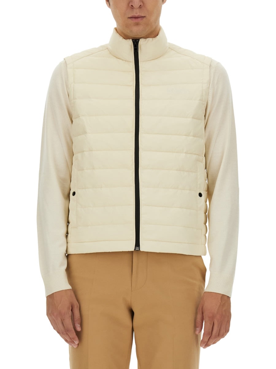 Shop Hugo Boss Walking Vest In White