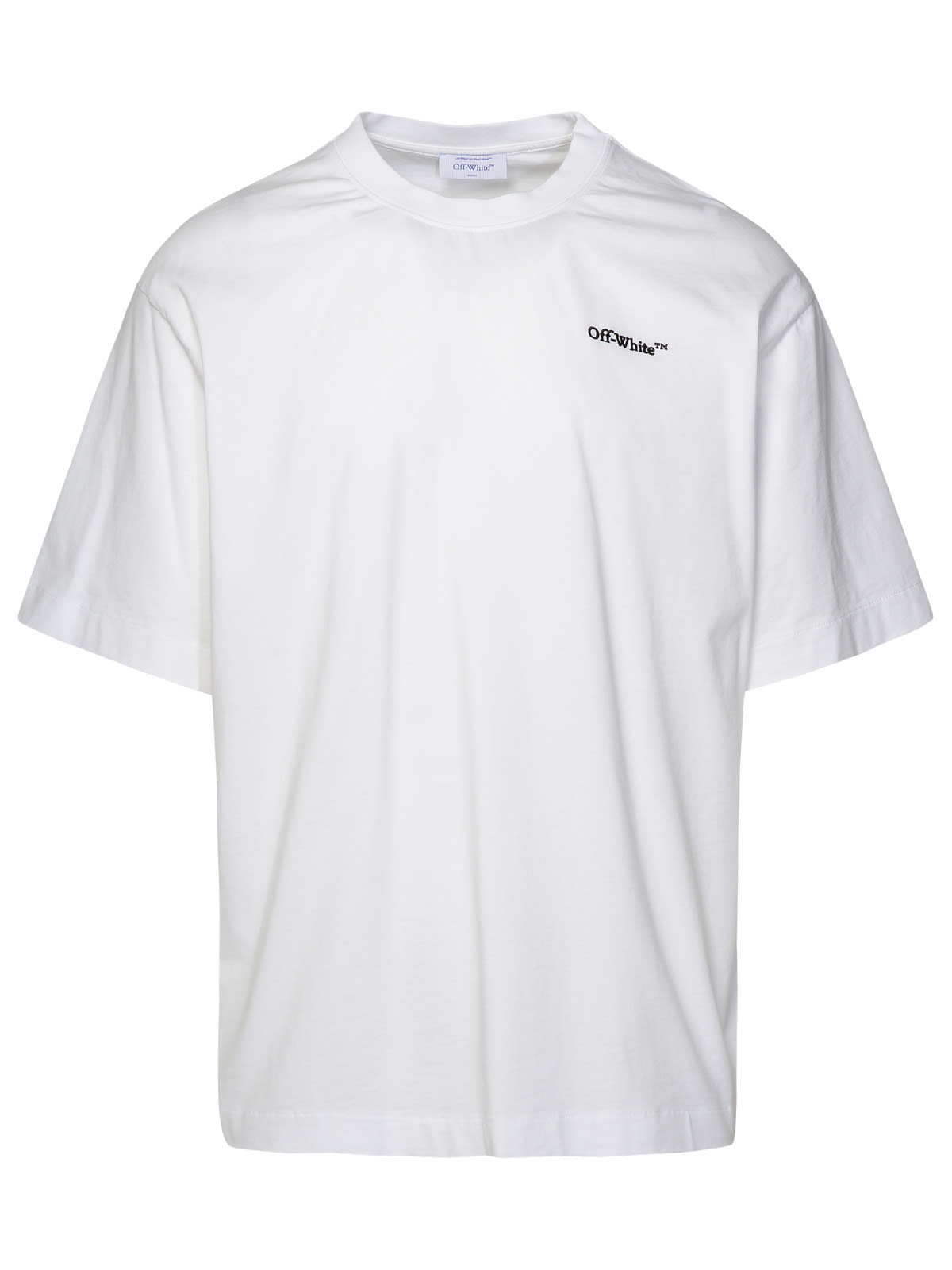 Shop Off-white White Cotton T-shirt In White/black