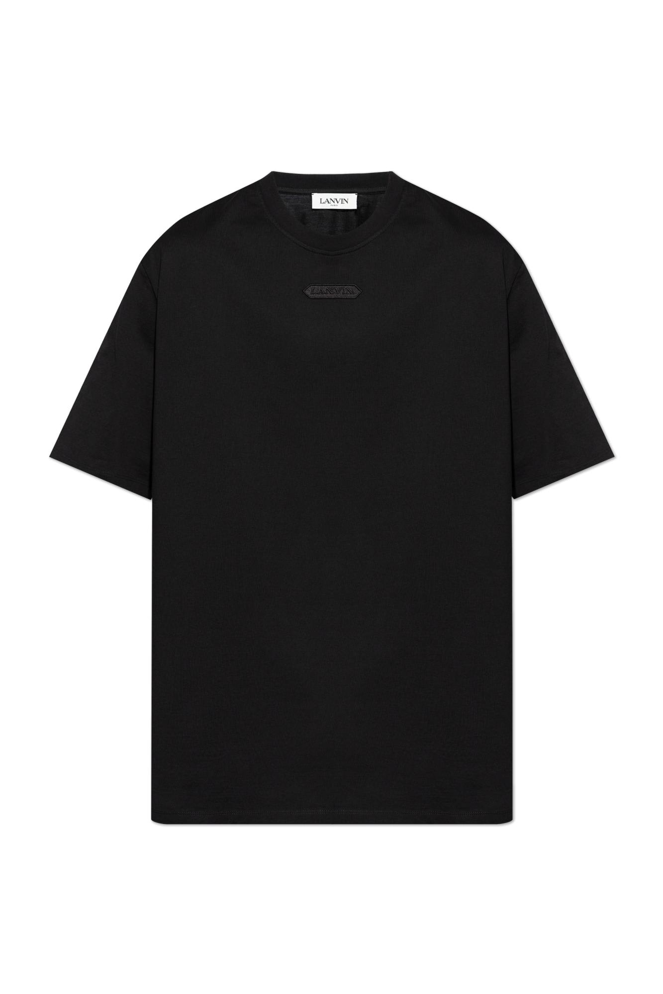 Shop Lanvin T-shirt With Logo In Black