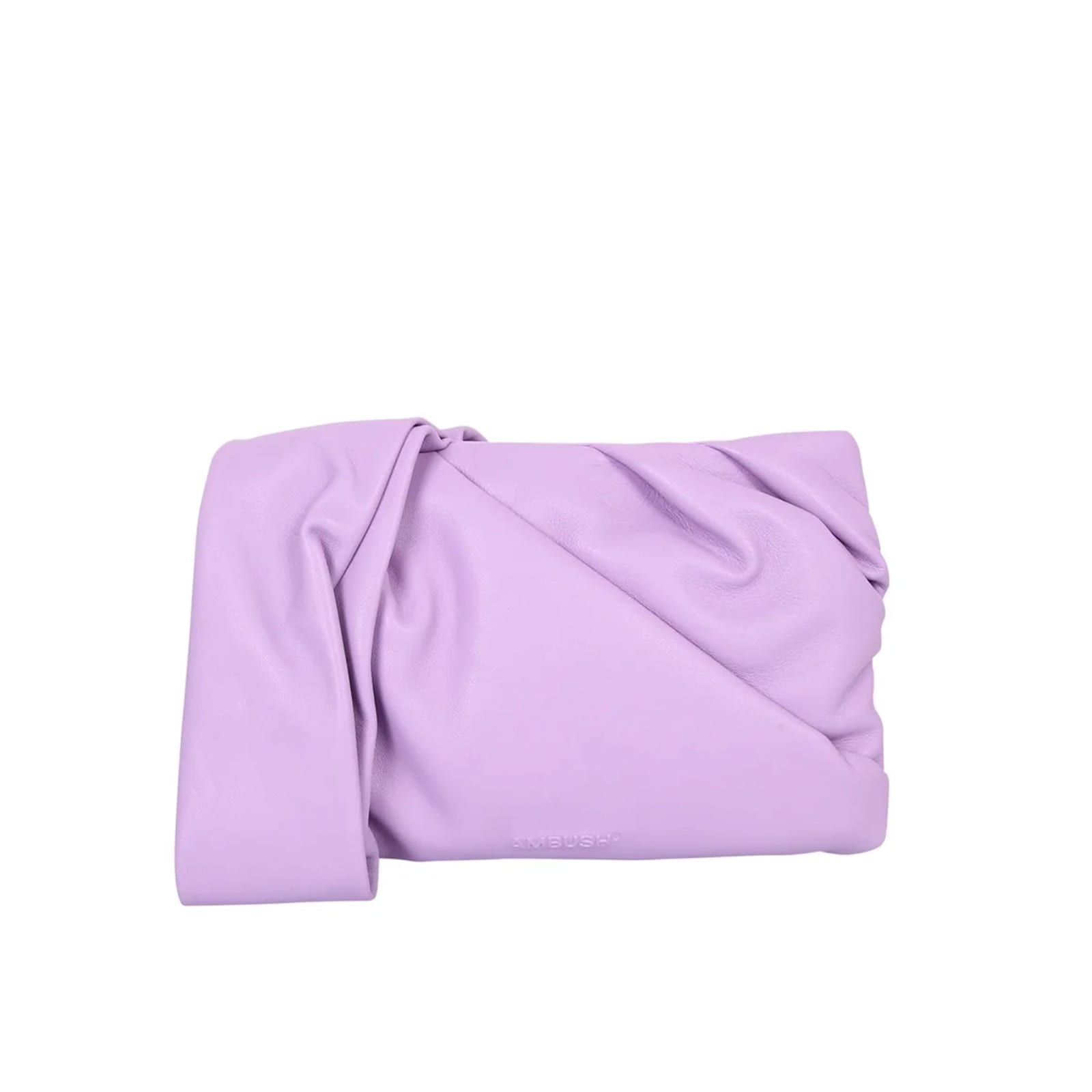 Ambush Leather Clutch Bag In Purple