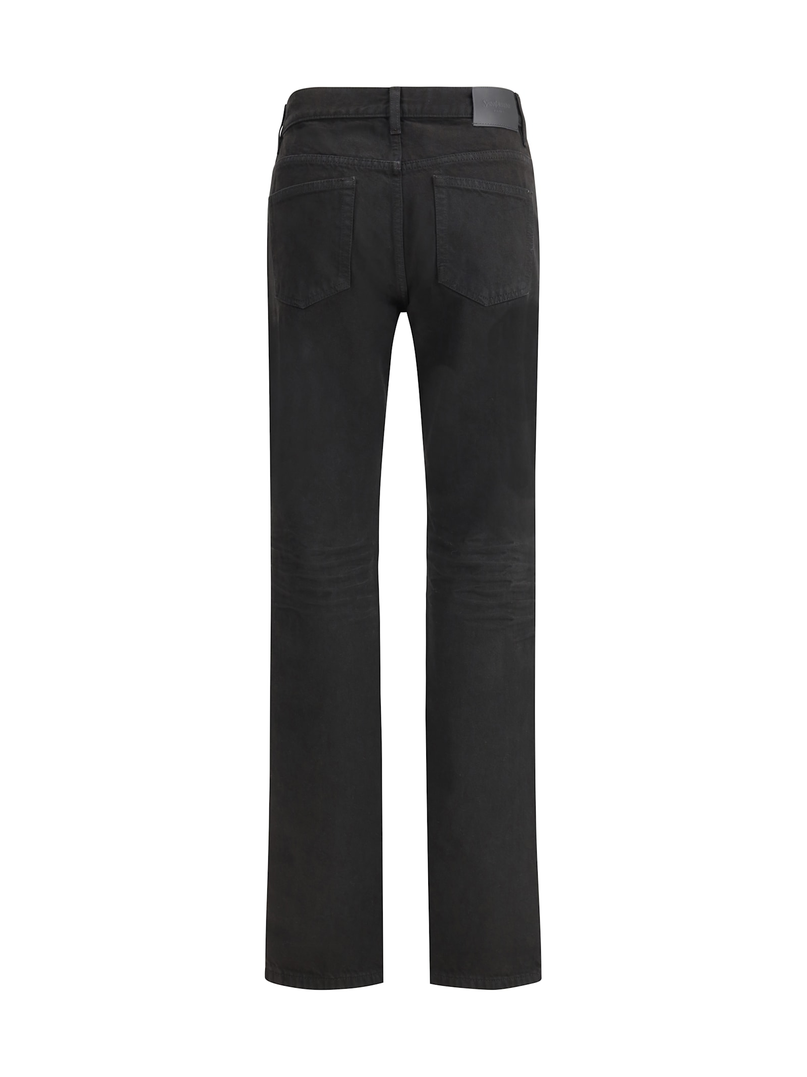 Saint Laurent Nico Jeans In Berlin Denim In Black