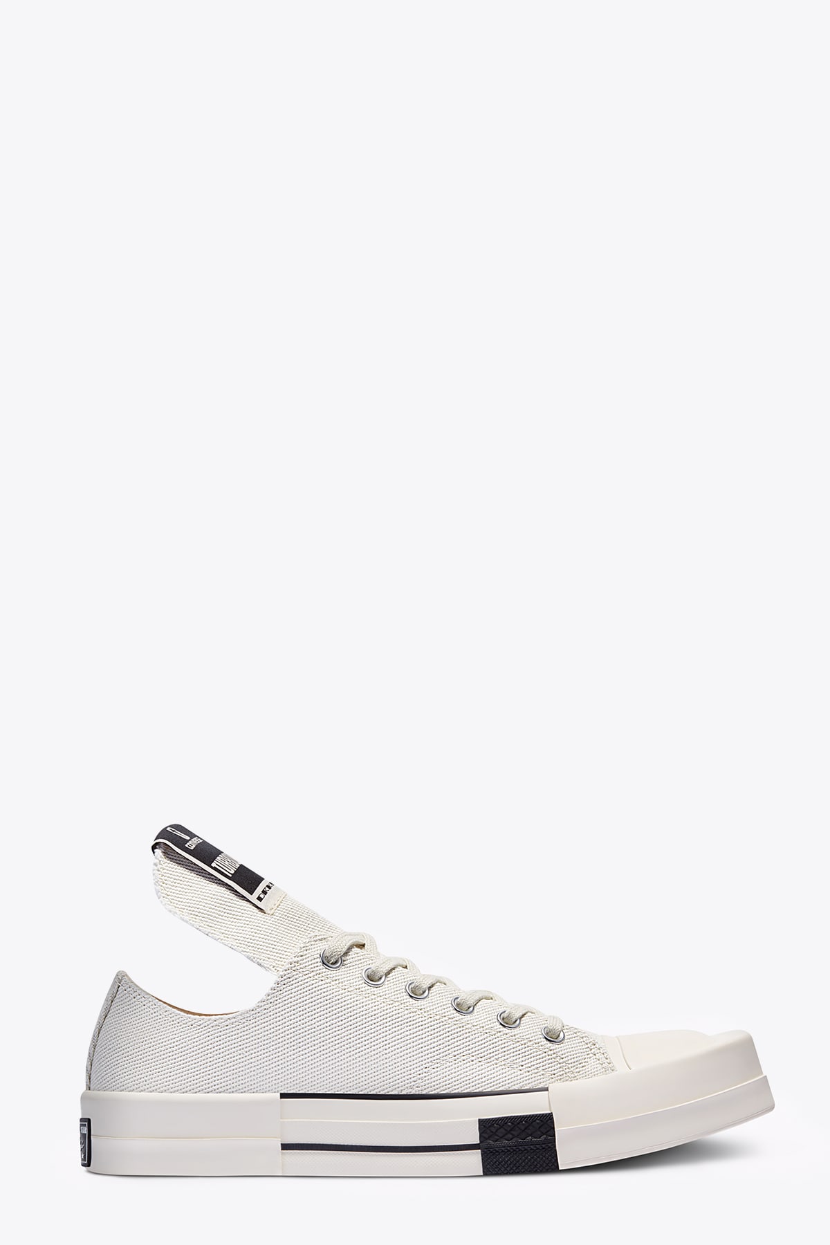 DRKSHDW Turbodrk Ox Rick Owens x Converse official collaboration white sneaker - Turbo dark ox