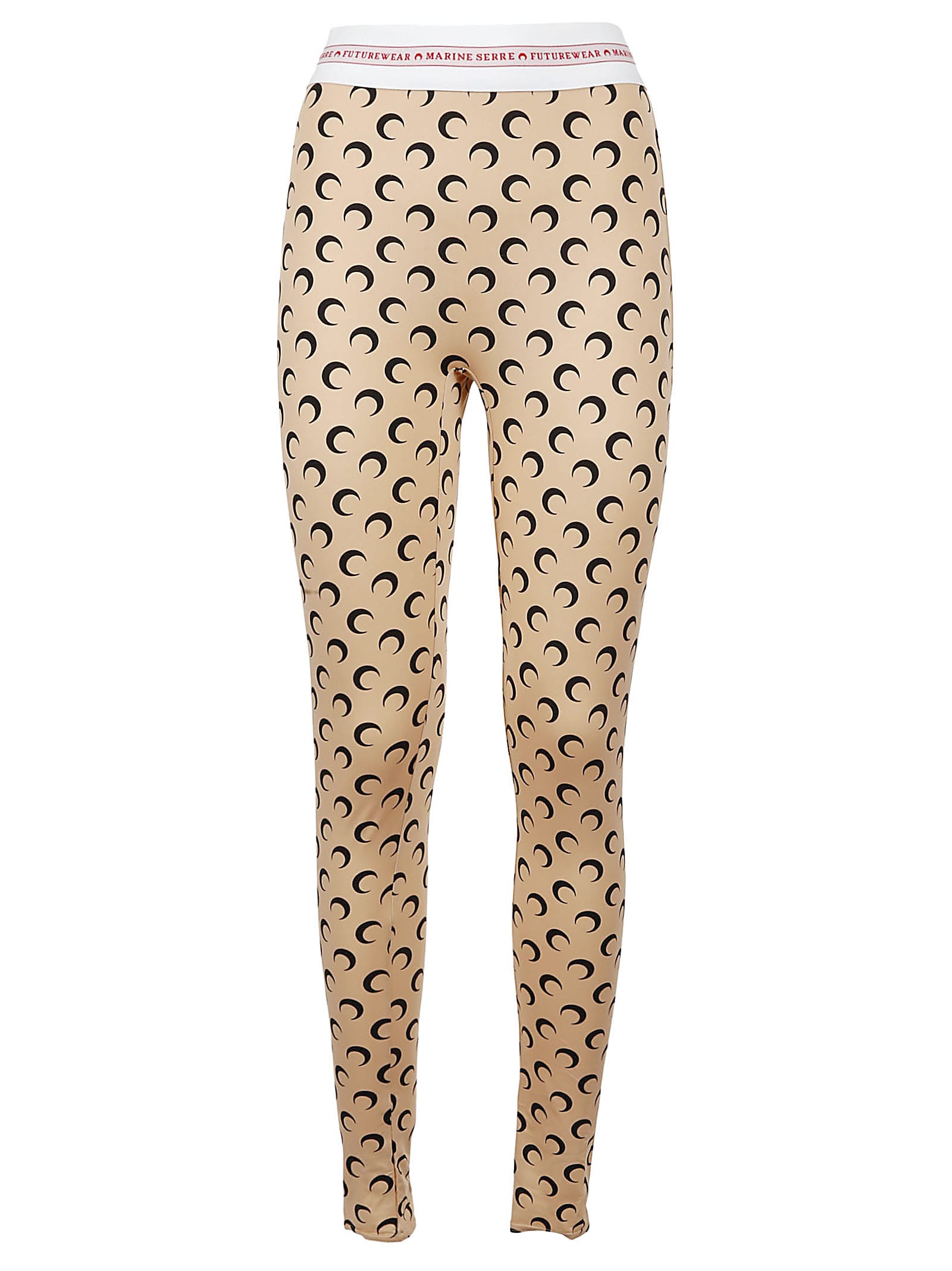 Marine Serre Crescent Moon Print Leggings In 09
