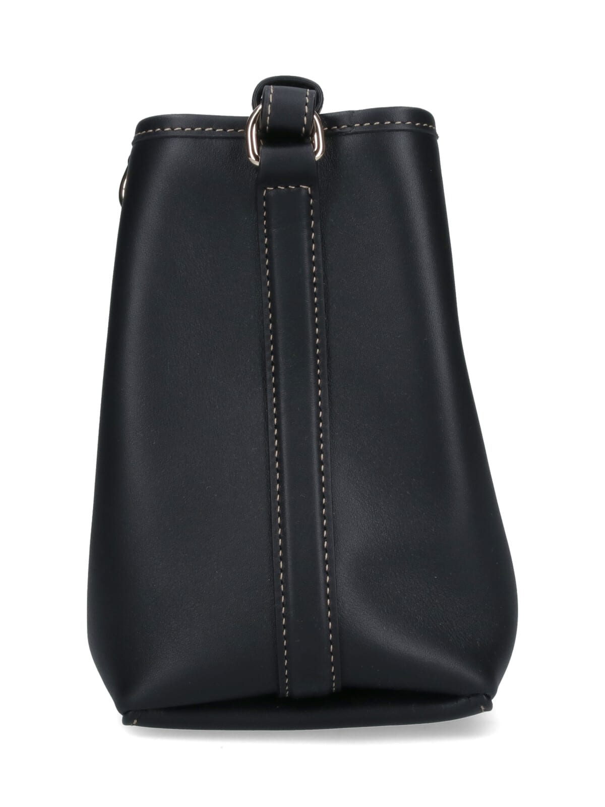 Gucci Gg Emblem Leather Bucket Bag With Frontal Logo