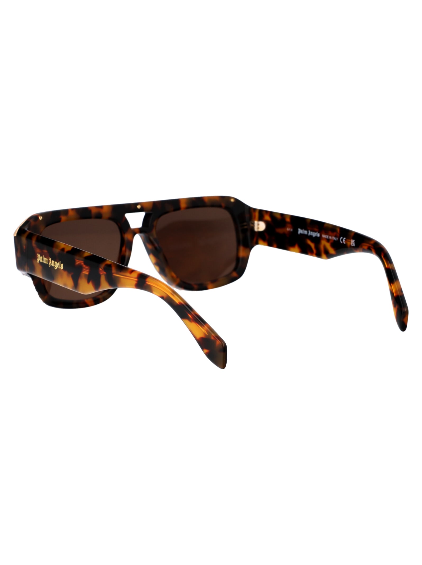 Shop Palm Angels Stockton Sunglasses In 6064 Havana