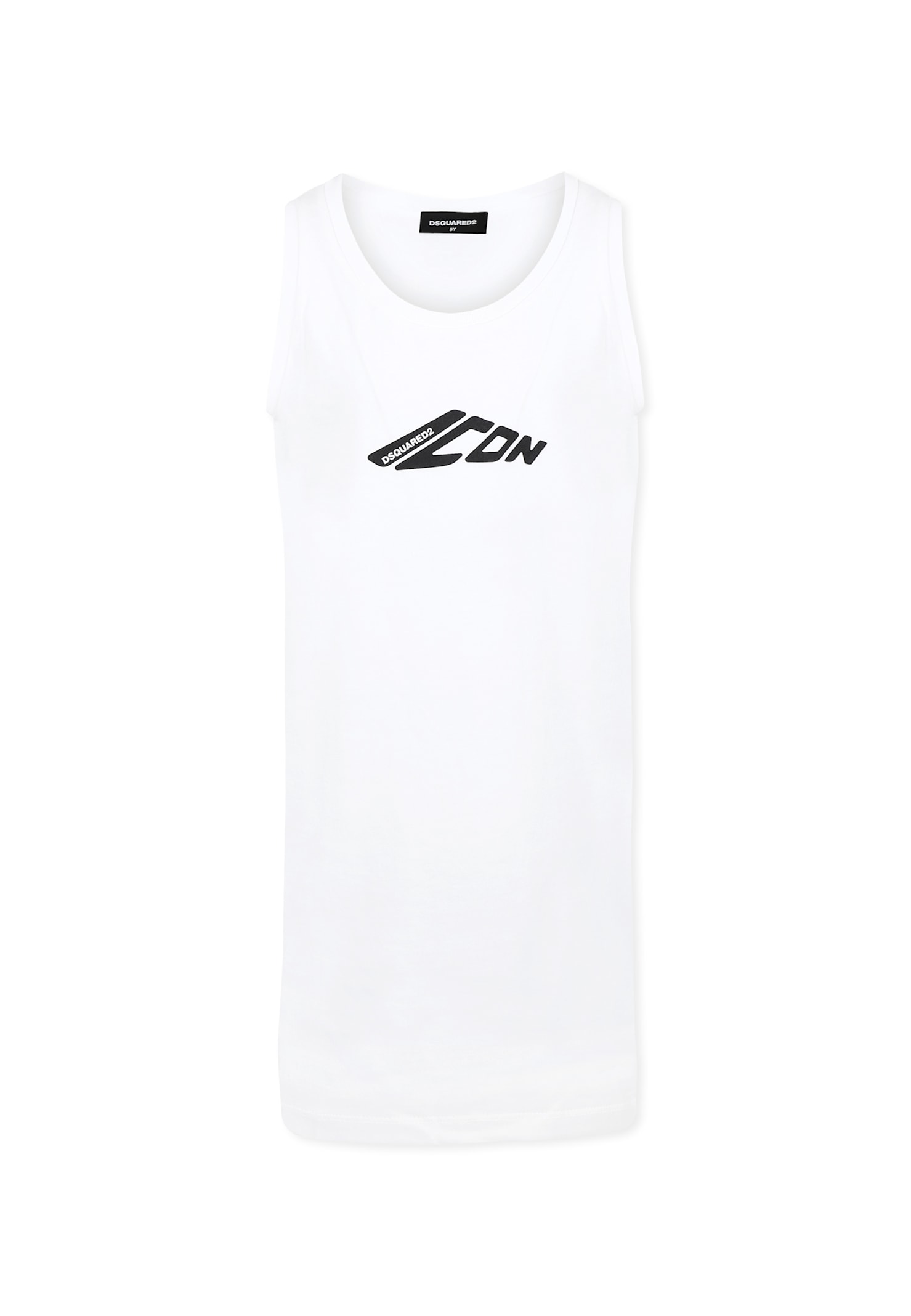 Shop Dsquared2 White Cover-up For Girl With Logo