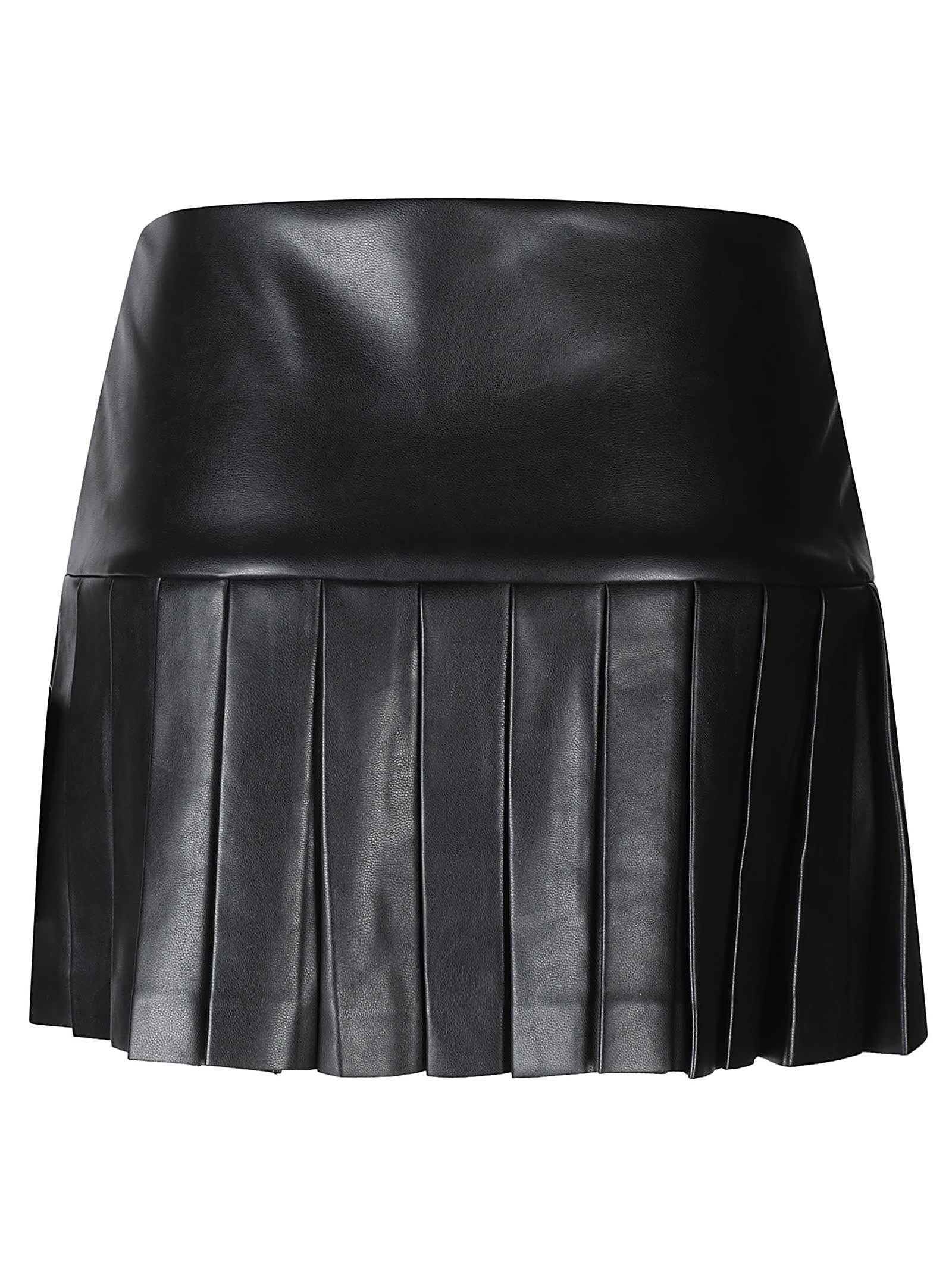 Shop Norma Kamali Pleated Pickleball Skirt In Black