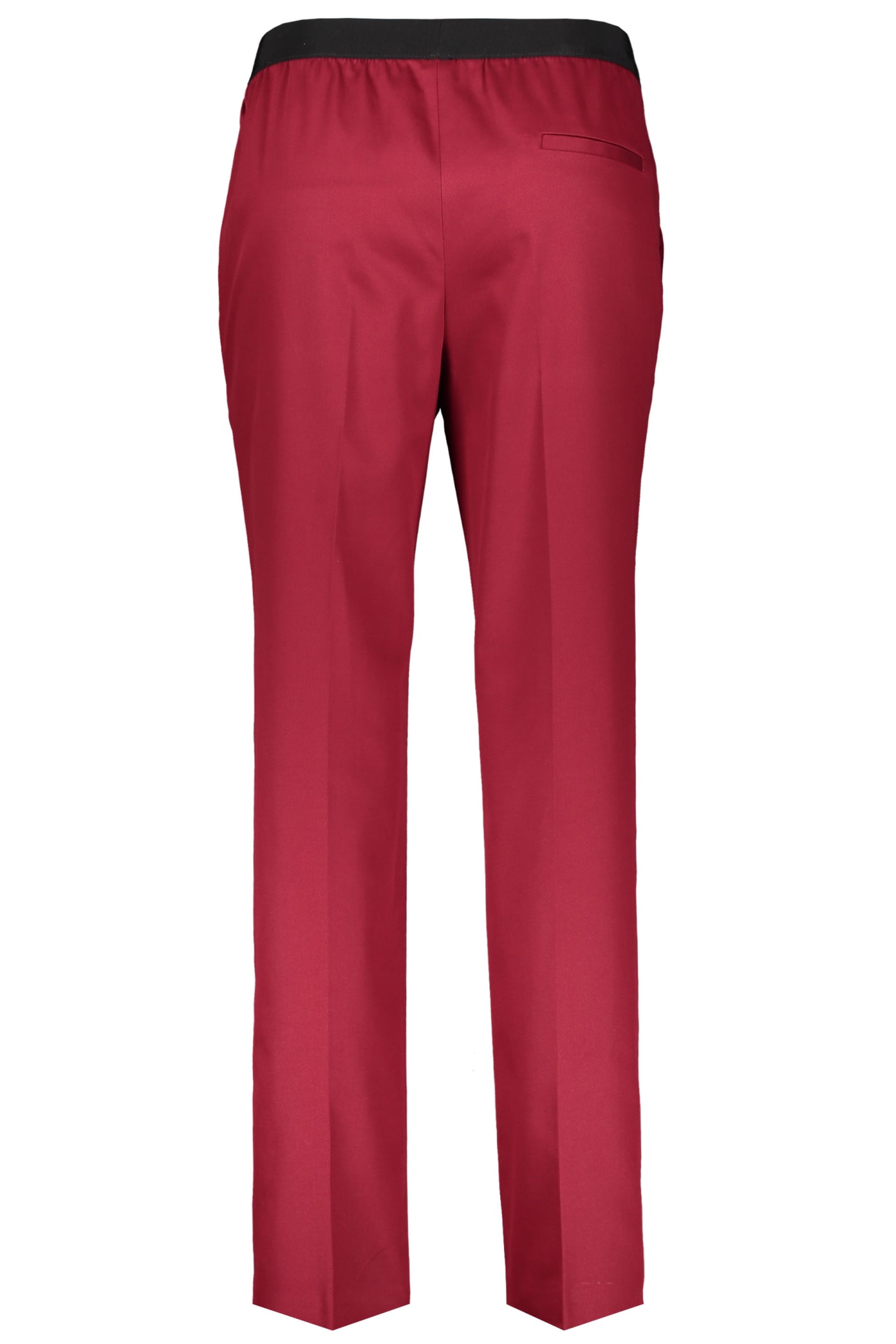 Shop Agnona Cotton Trousers In Red