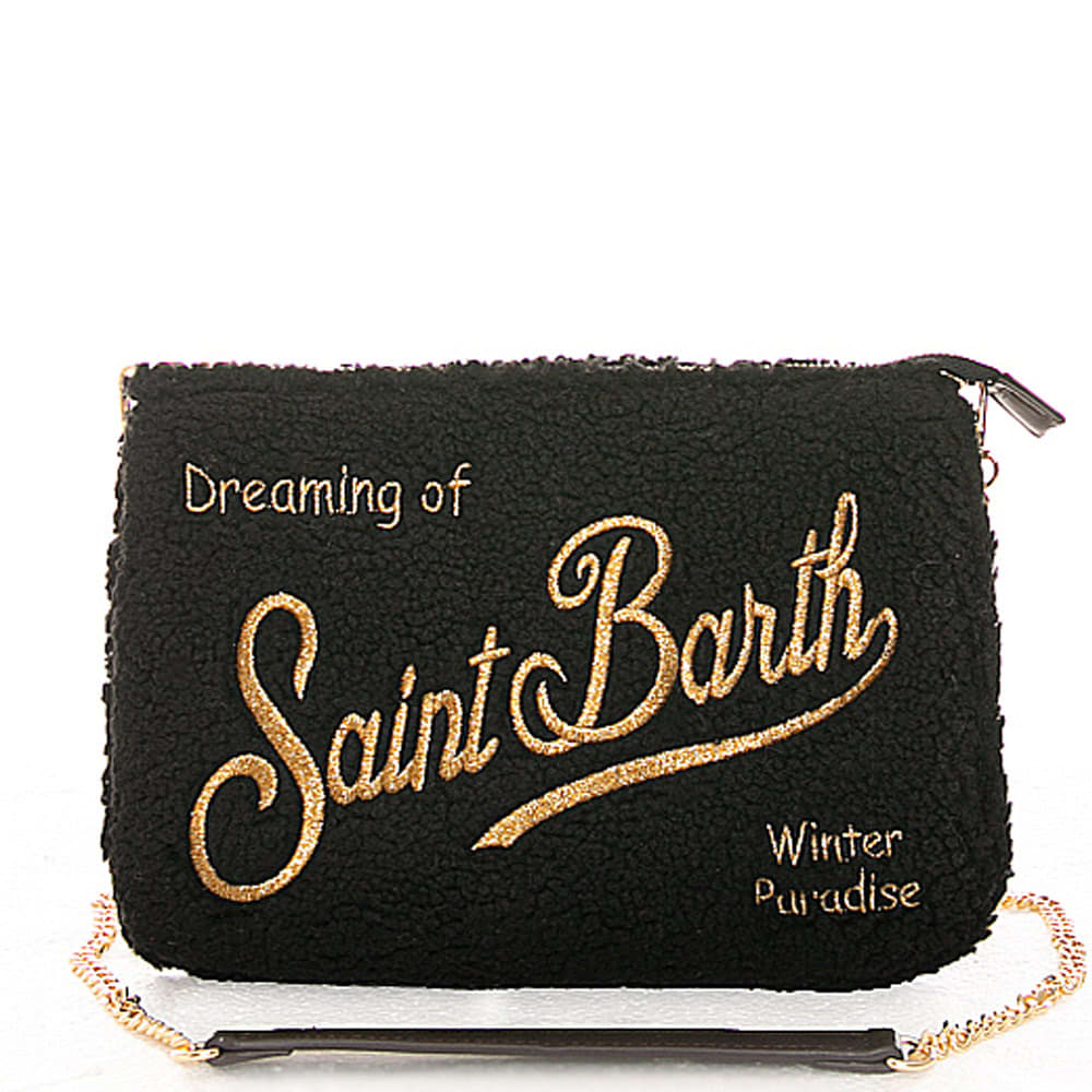 MC2 Saint Barth Black Small Bag Sherpa Fabric