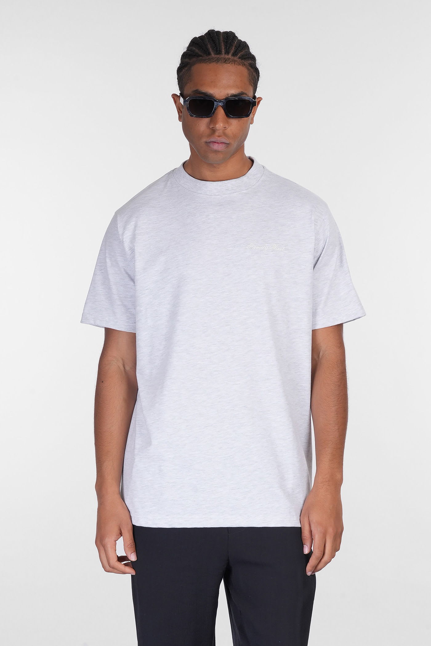 T-shirt In Grey Cotton