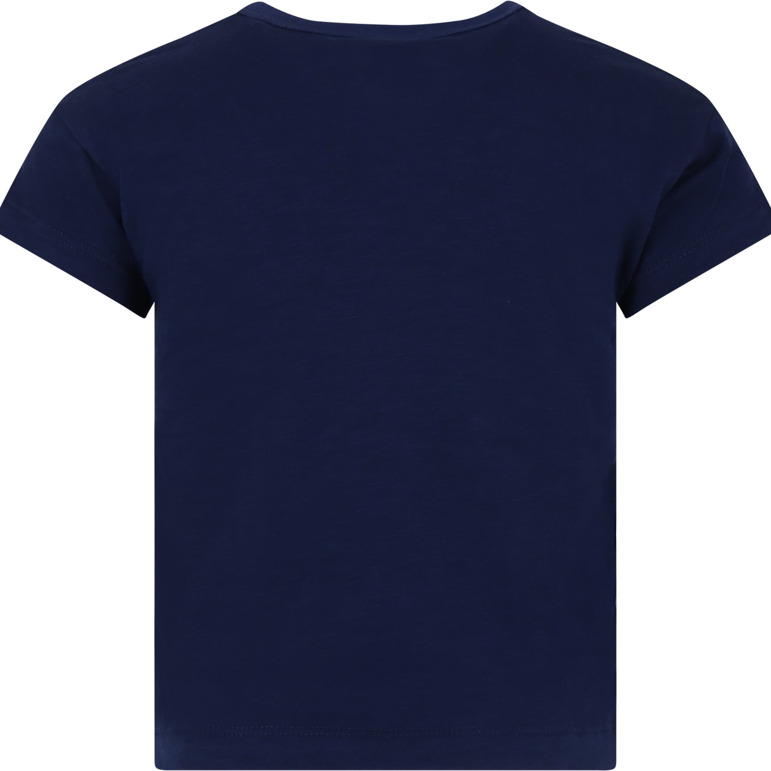 Shop Petit Bateau Blue T-shirt For Kids