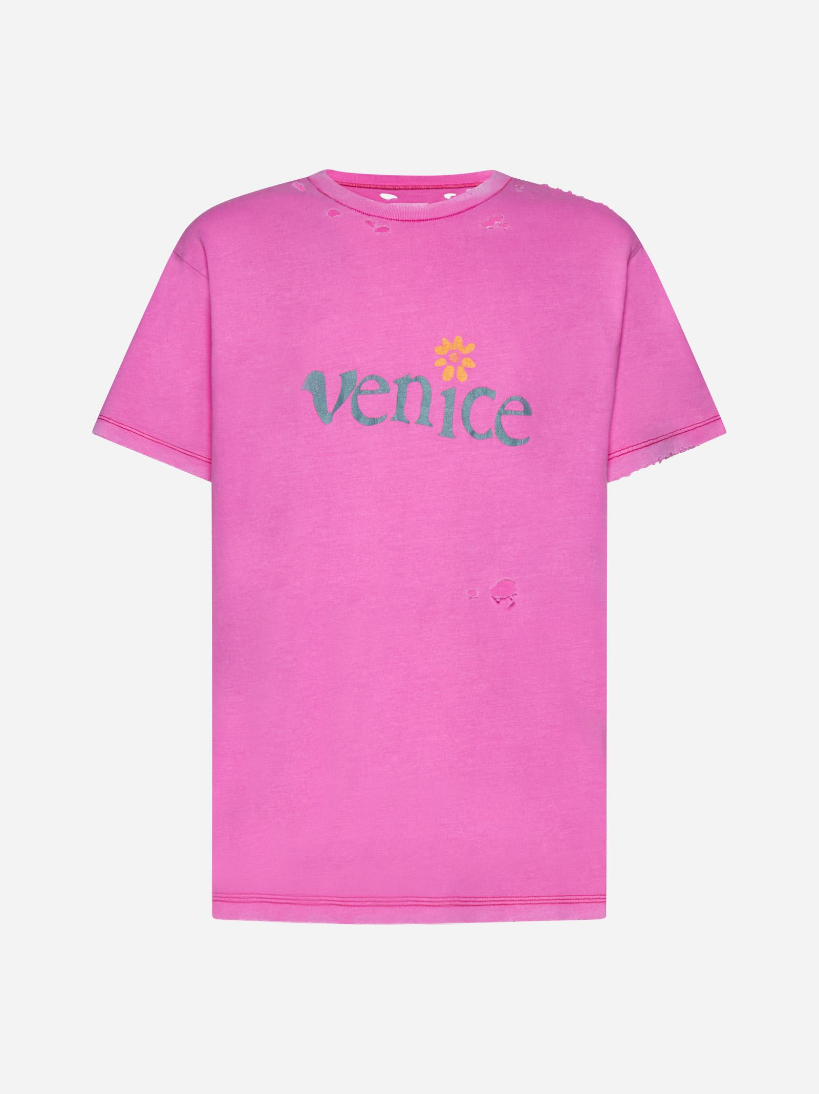 ERL Venice Cotton And Linen T-shirt