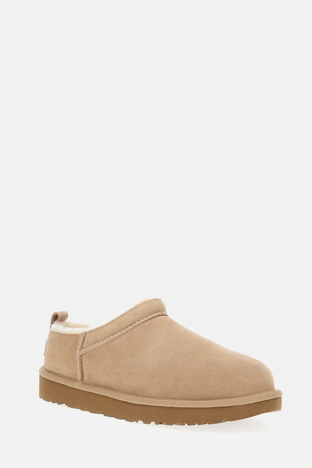 Ugg Classic Micro Suede Sheepskin Boots In Brown