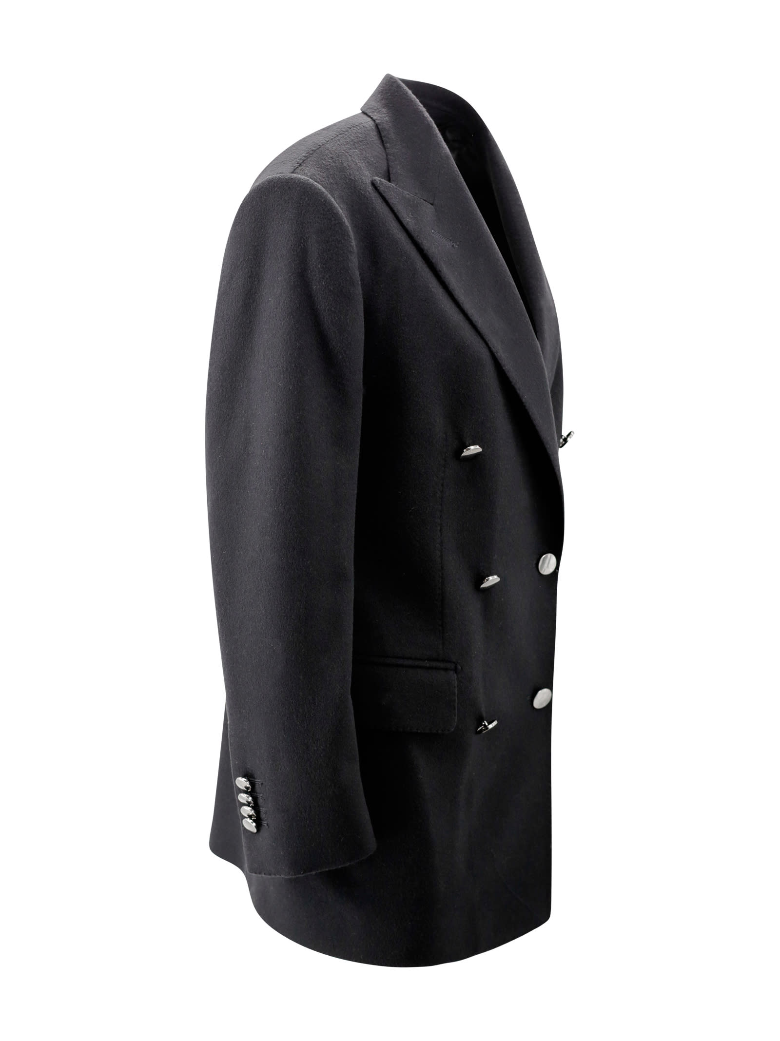 Shop Tagliatore Cashmere Blazer In Grey