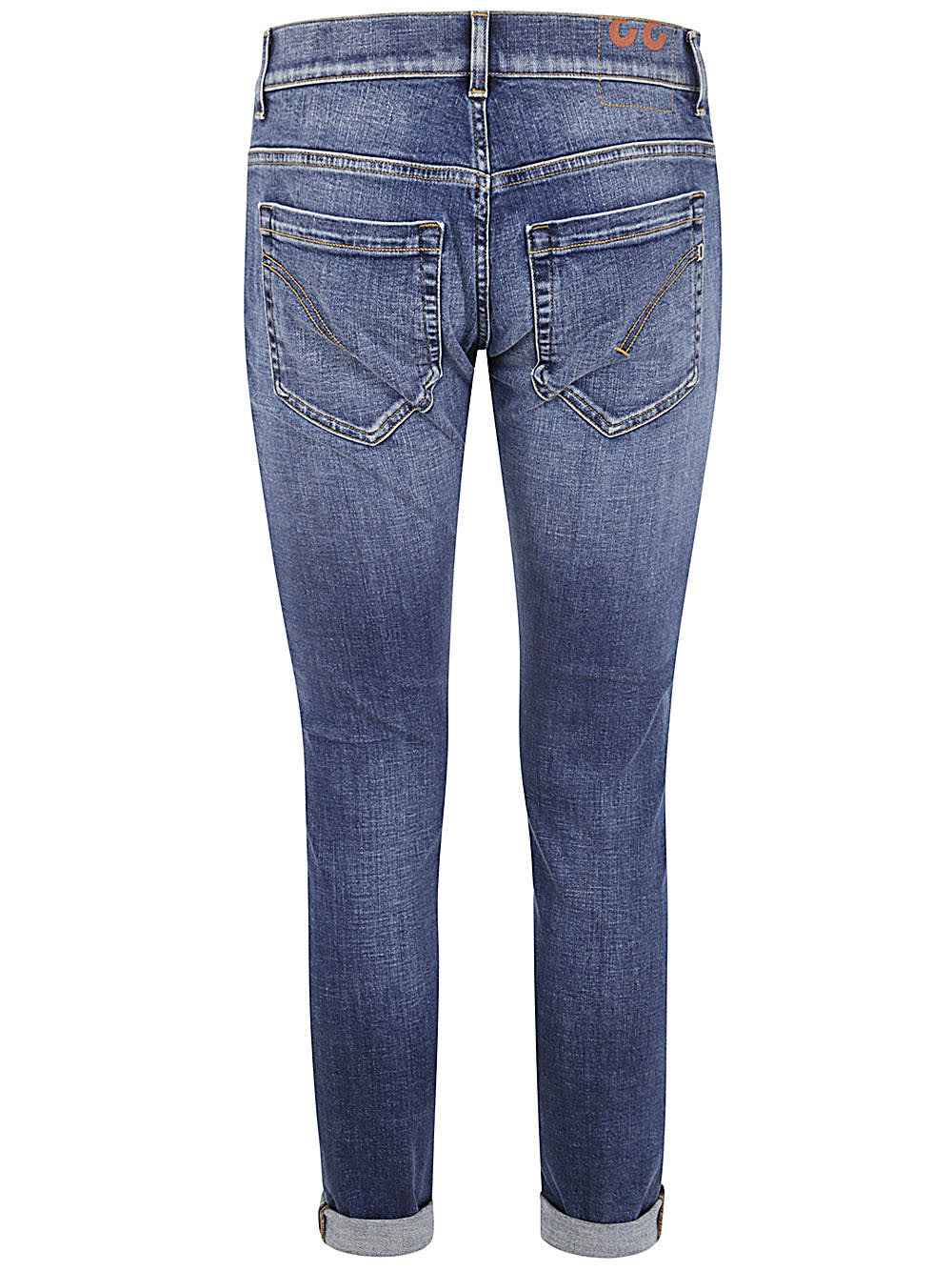 Shop Dondup George Jeans Denim Stretch Organic In Blue