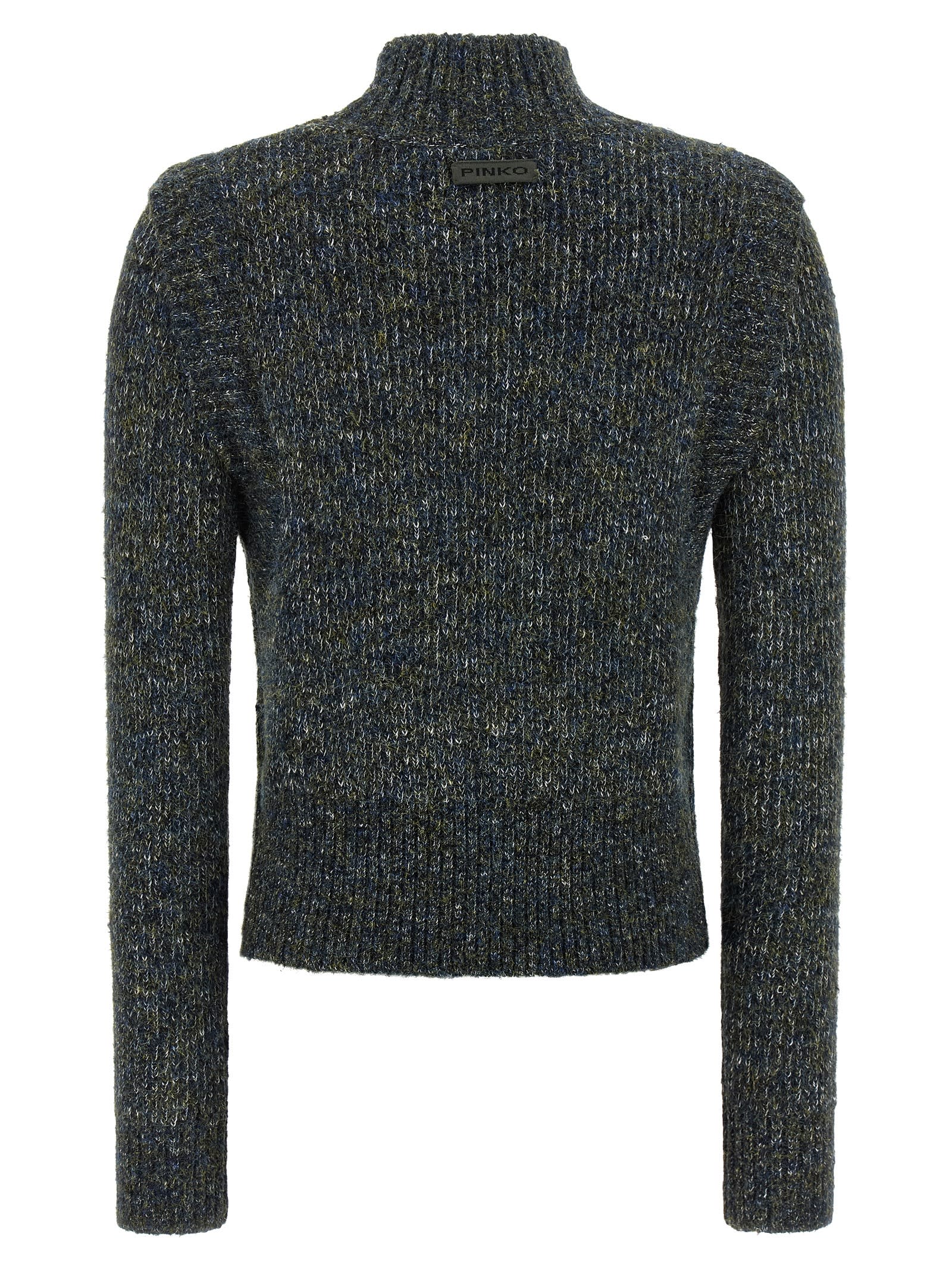 Pinko Mirror Image Turtleneck Sweater In Multi