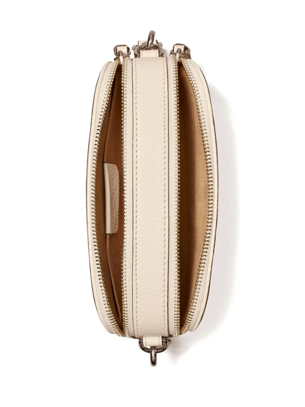 Shop Tory Burch New Ivory Miller Mini Shoulder Bag In White